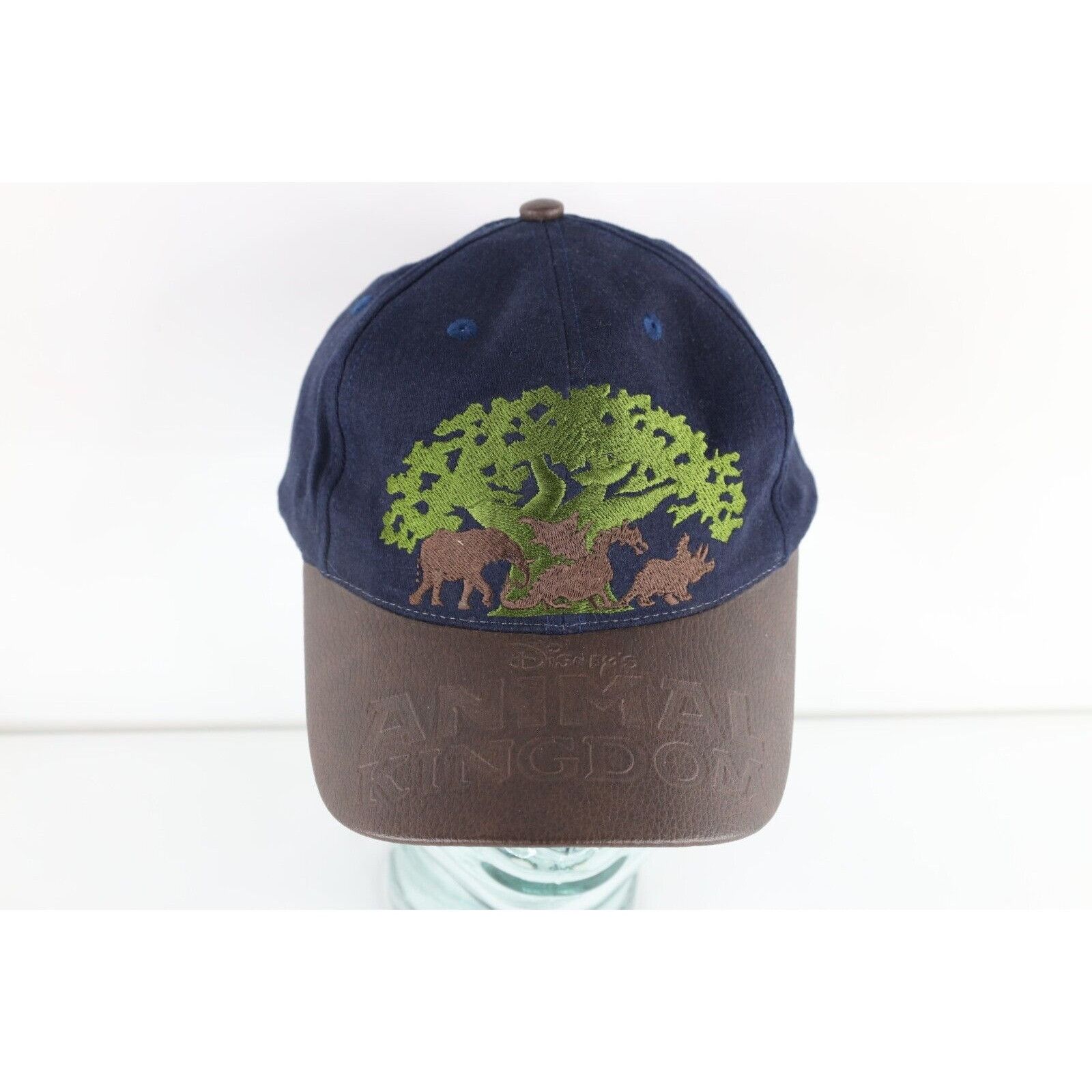 Disney × Vintage Vintage 90s Disney Animal Kingdom Leather Trim Hat Size ONE SIZE - 1 Thumbnail