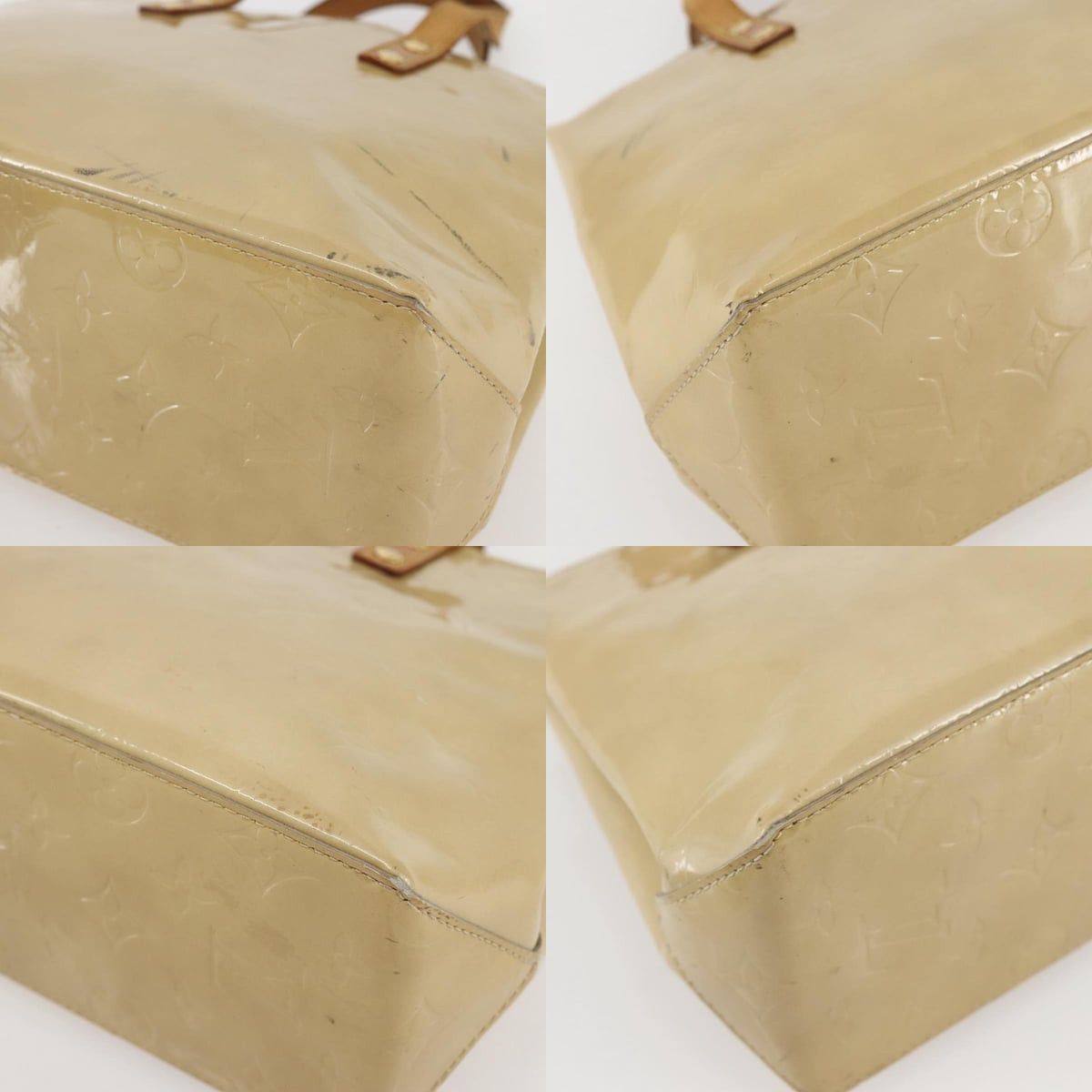 Louis Vuitton LOUIS VUITTON Monogram Vernis Reade PM Hand Bag Beige M91334 Size ONE SIZE - 10 Thumbnail