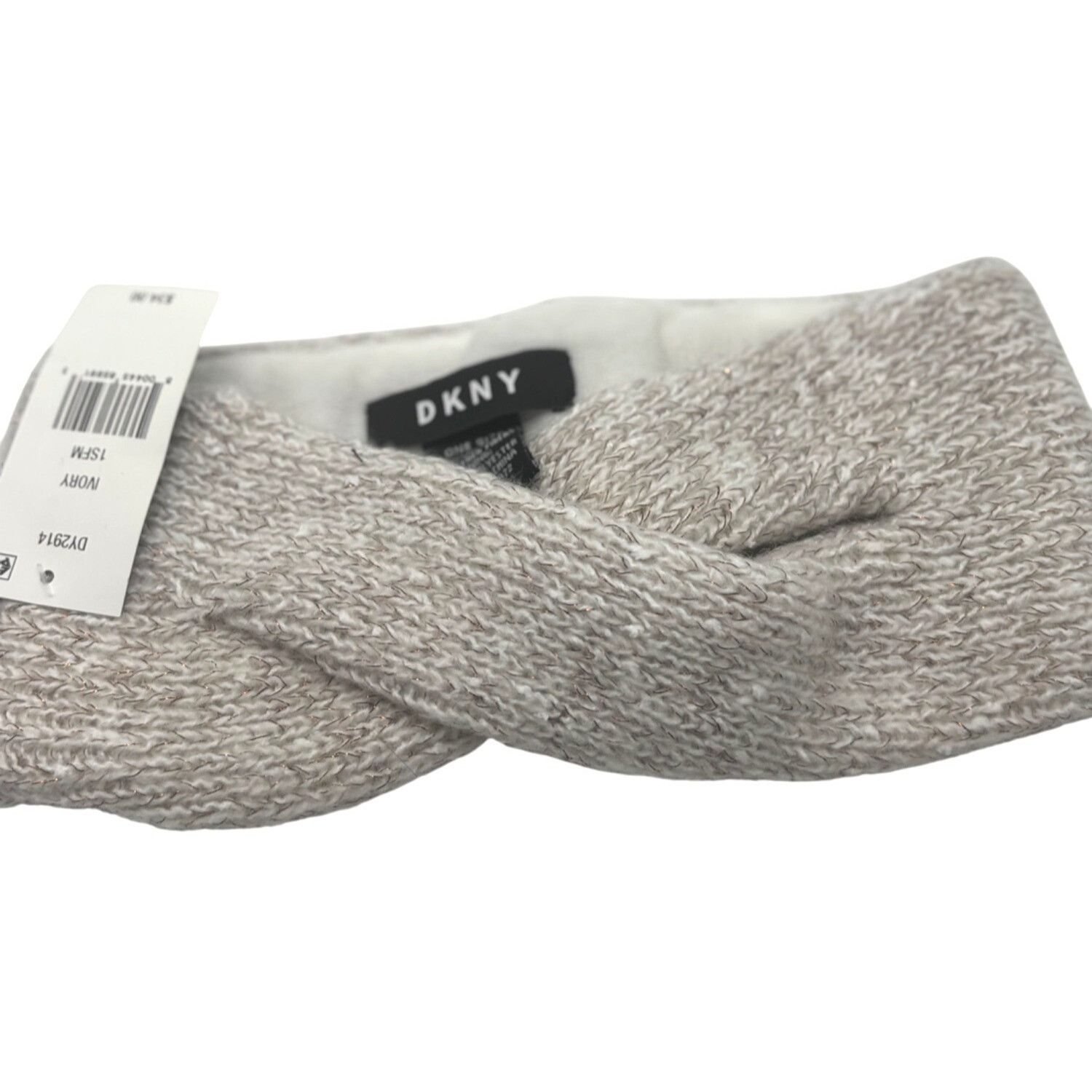 DKNY DKNY Fleece-Lined Headband, Ivory , OS Size ONE SIZE - 6 Thumbnail