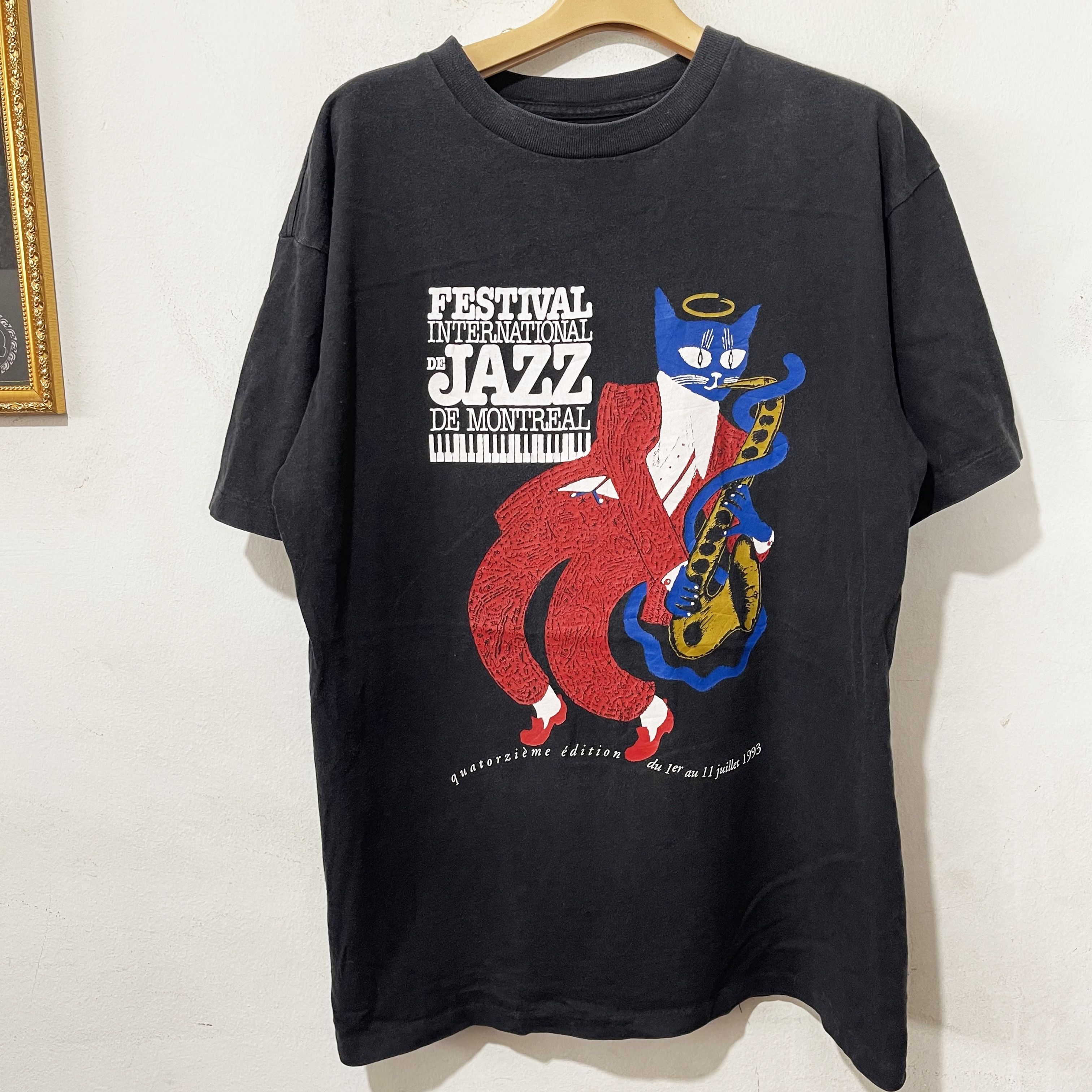 Jazz Cartier Vintage 1993 Montreal Jazz Festival T-Shirt Size US L / EU 52-54 / 3 - 1 Thumbnail