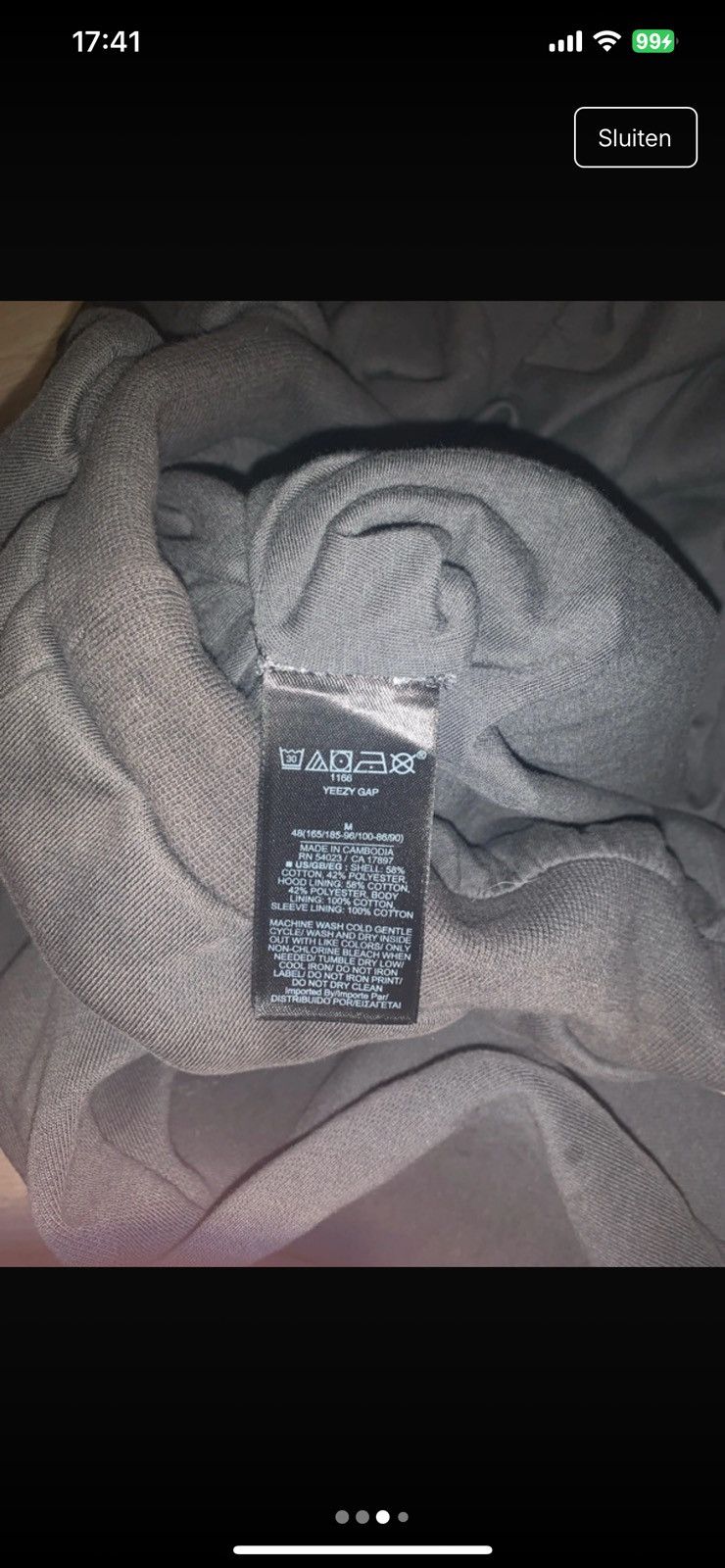 Yeezy YEEZY GAP x BALENCIAGA Pullover – Limited Edition () Size US M / EU 48-50 / 2 - 3 Thumbnail