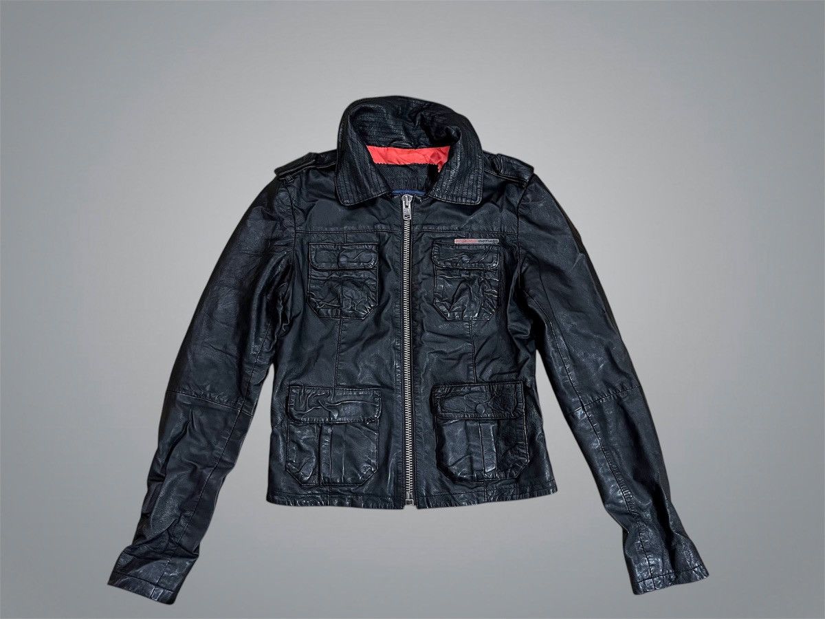 Japanese Brand × Superdry Women’s Leather Superdry Jacket in Japanese Style Size S / US 4 / IT 40 - 1 Thumbnail