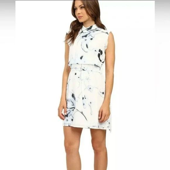 Diesel Diesel | Watercolor Effect Collared Dress Size S / US 4 / IT 40 - 1 Thumbnail