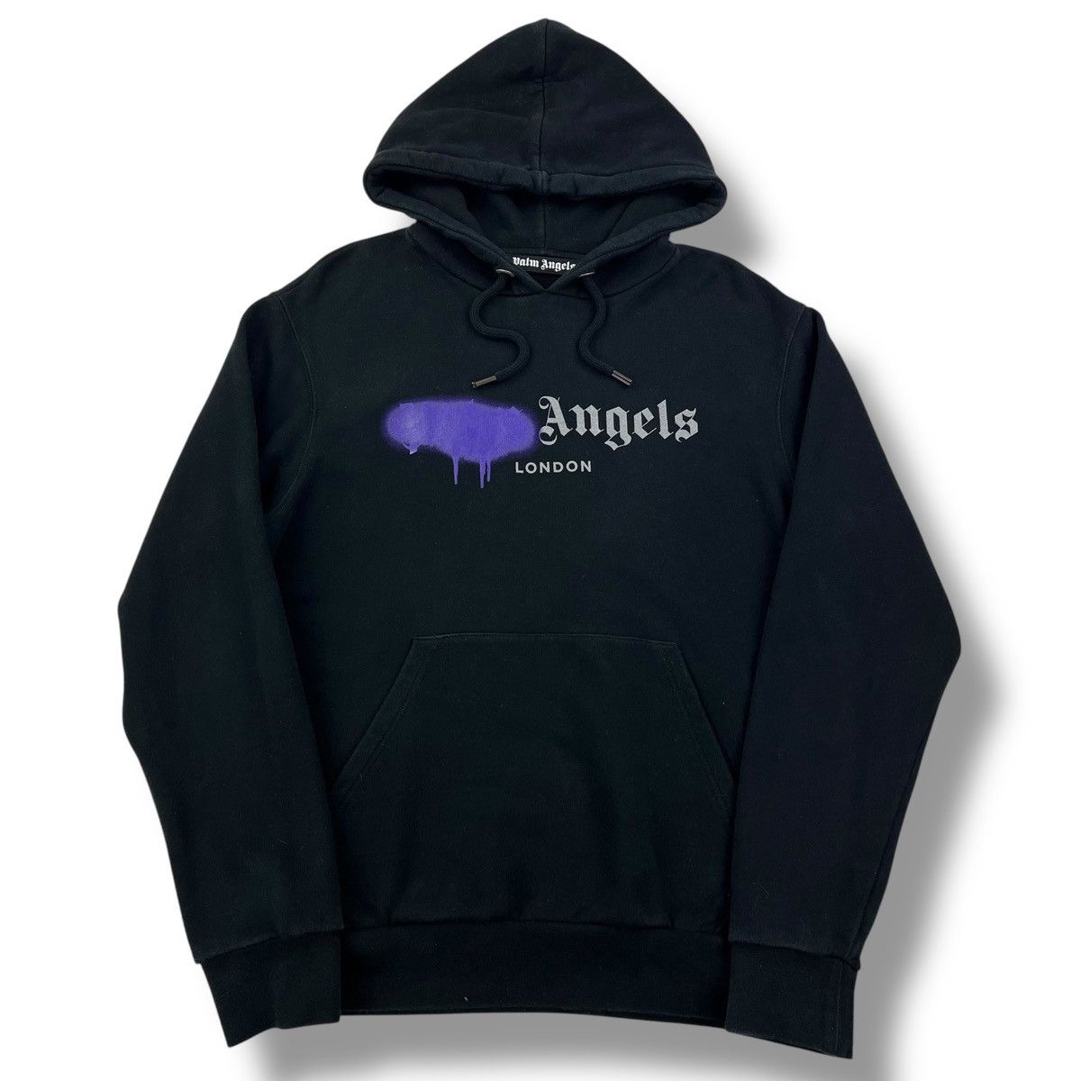 Palm Angels Palm Angels Purple Spray Logo Hoodie Size US M / EU 48-50 / 2 - 2 Thumbnail