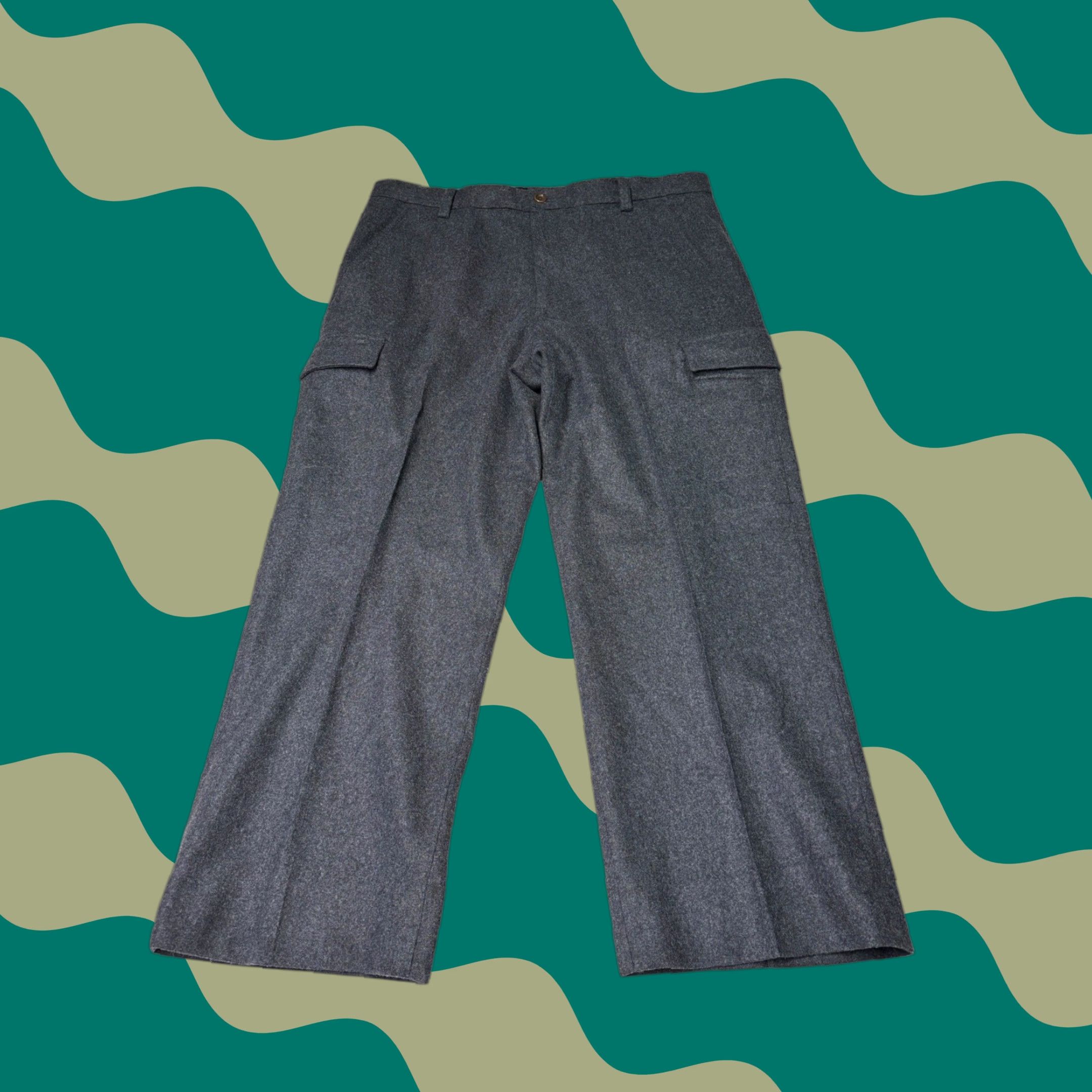 Banana Republic Banana Republic Dawson Mens Charcoal Gray Wool Blend Cargo Pants 38x28 Pants Mens Wool Blend Cargo Gray 38 28 Banana Republic Dawson Size US 38 / EU 54 - 1 Thumbnail