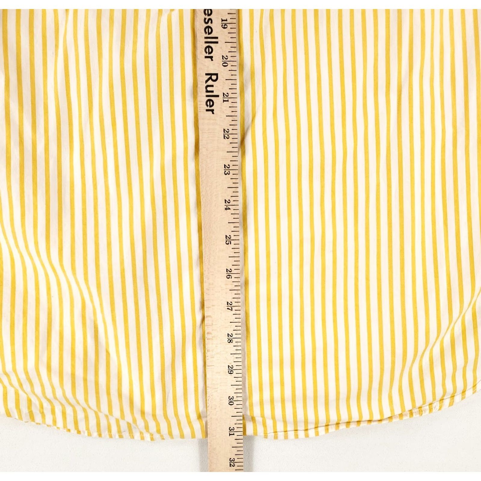 Brooks Brothers VINTAGE Brooks Brothers Button Down Short Sleeve Shirt Striped Mens L Made USA Yellow Shirt Size US L / EU 52-54 / 3 - 5 Thumbnail