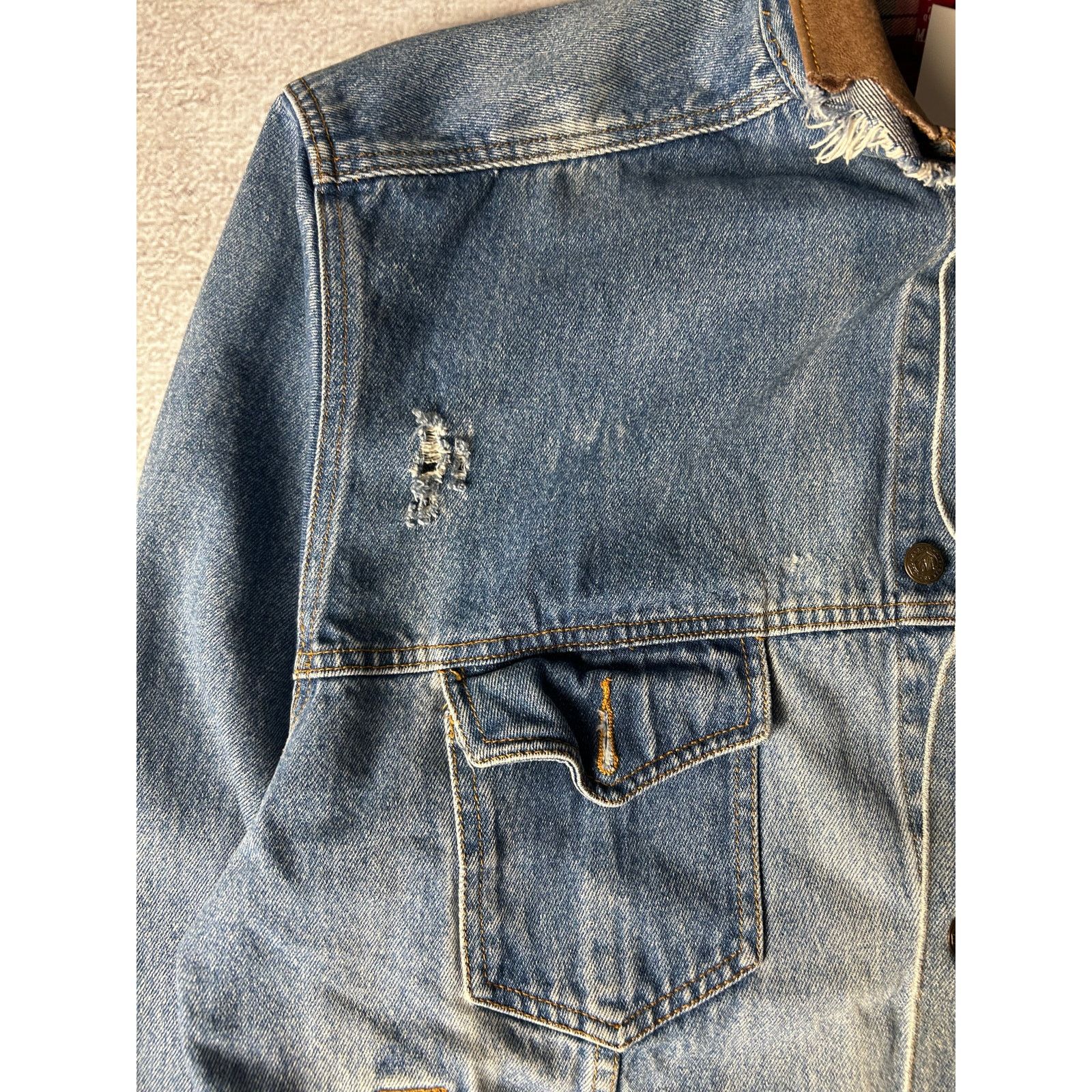 Marlboro Vintage Marlboro Blue Long Sleeve Denim Jacket - Men's XL Size US XL / EU 56 / 4 - 5 Thumbnail