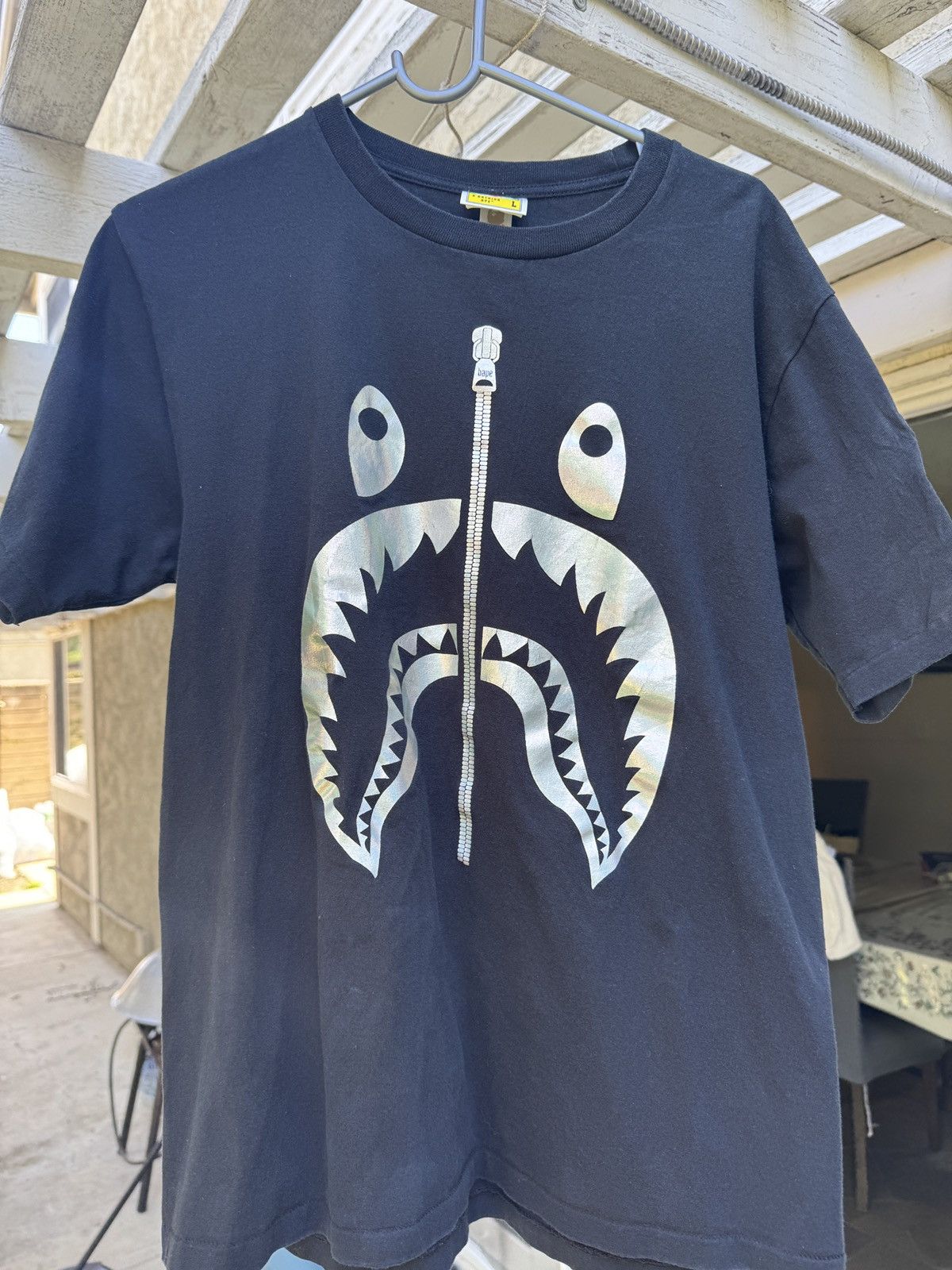 Bape Bape shark t shirt size L Size US L / EU 52-54 / 3 - 1 Thumbnail
