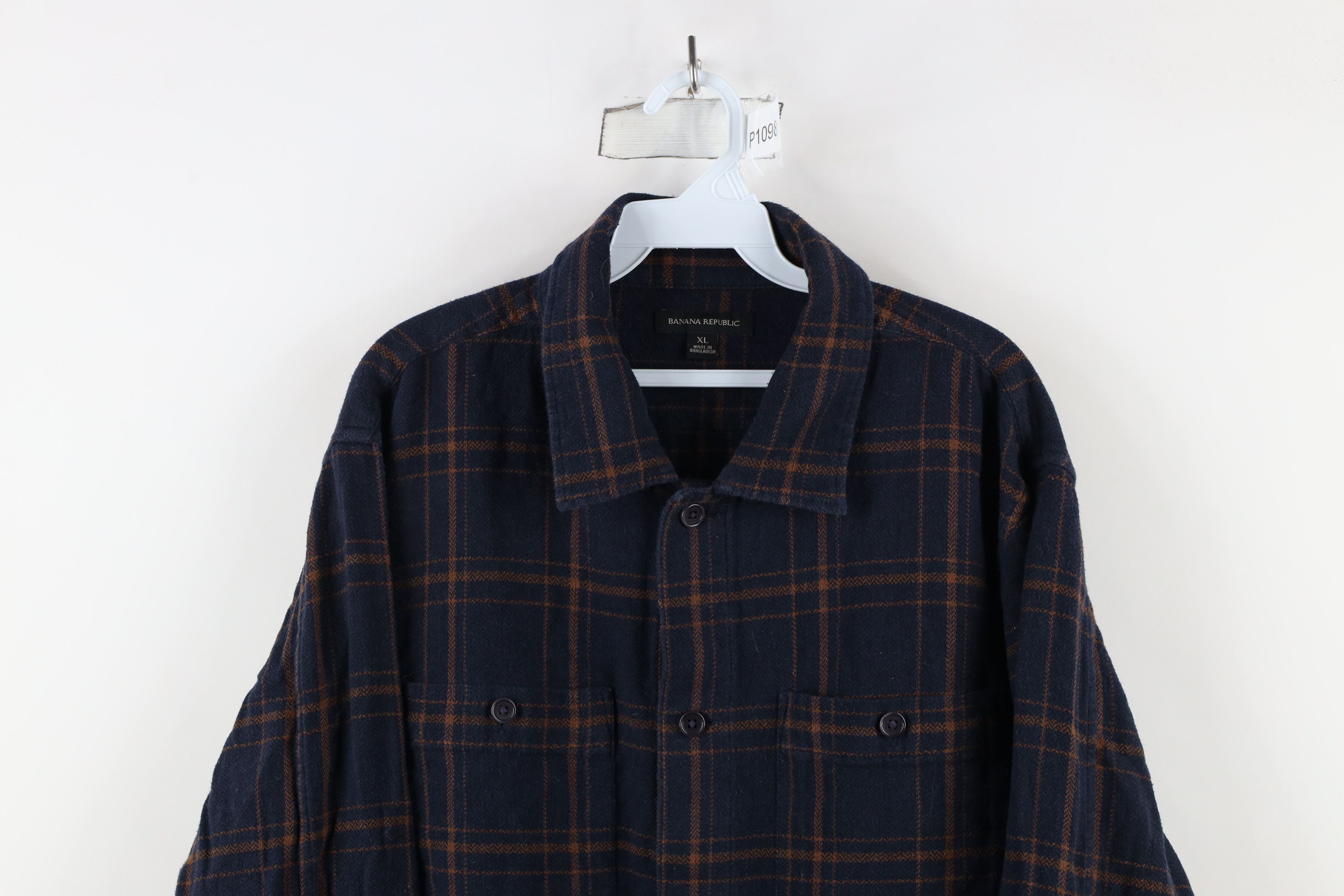 Banana Republic × Vintage Banana Republic Collared Long Sleeve Button Shirt Plaid Size US XL / EU 56 / 4 - 2 Thumbnail