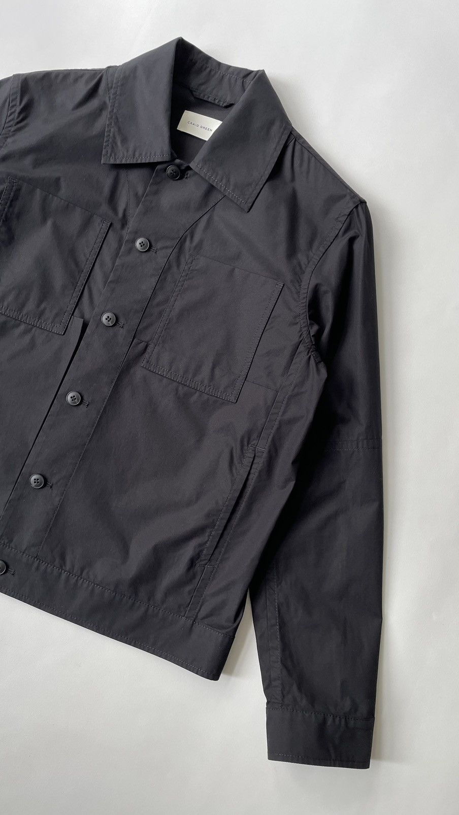 Craig Green Black Cotton Boxy Work Jacket Size US L / EU 52-54 / 3 - 7 Thumbnail