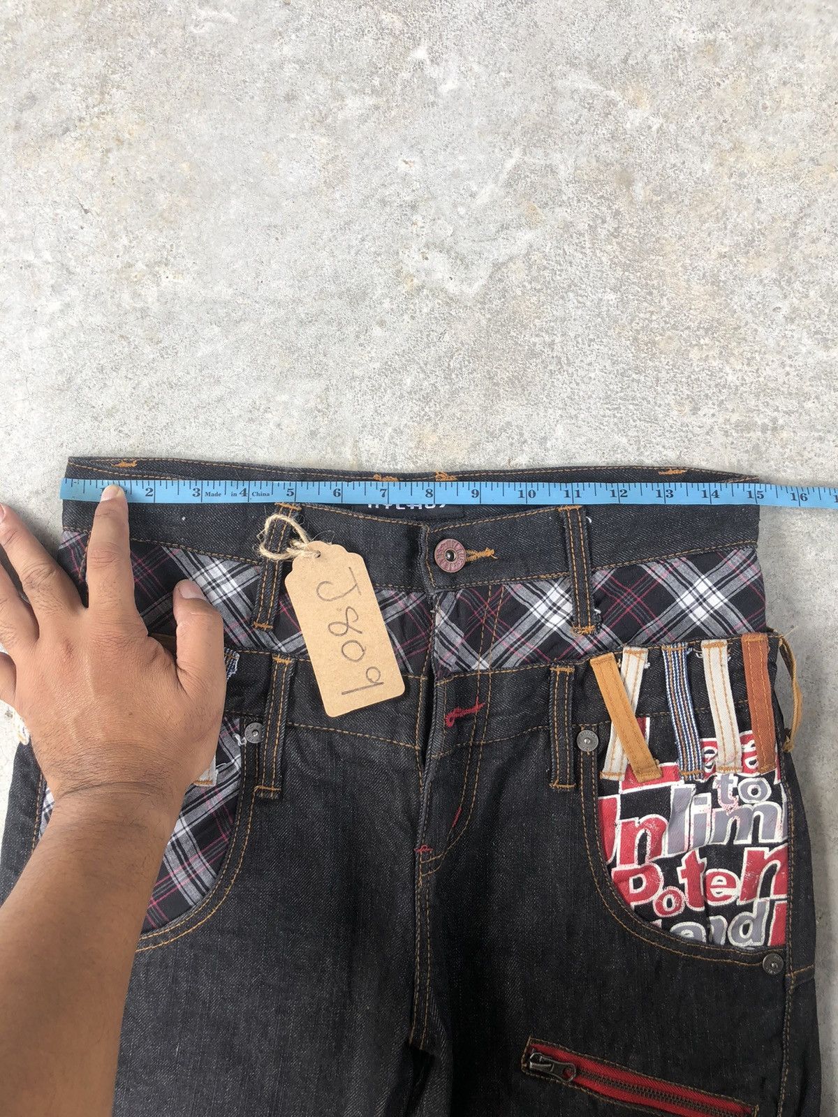 Hysteric Glamour Japanese Nylaus Double Waist Distressed Jeans Size US 30 / EU 46 - 16 Thumbnail