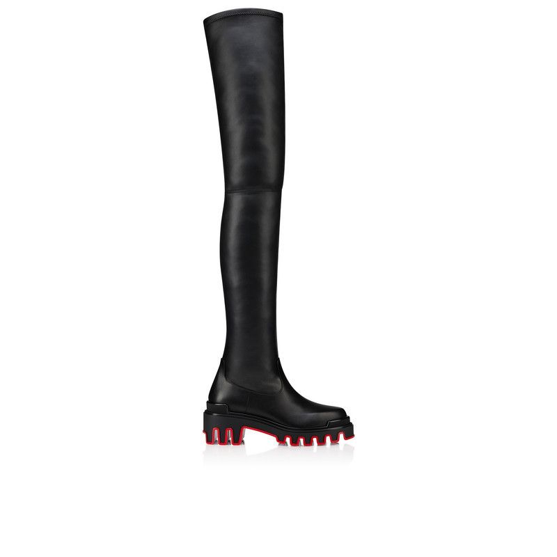 Christian Louboutin oc11z0126 Dune Stretch Botta Alta in Black Size US 6 / IT 36 - 3 Thumbnail