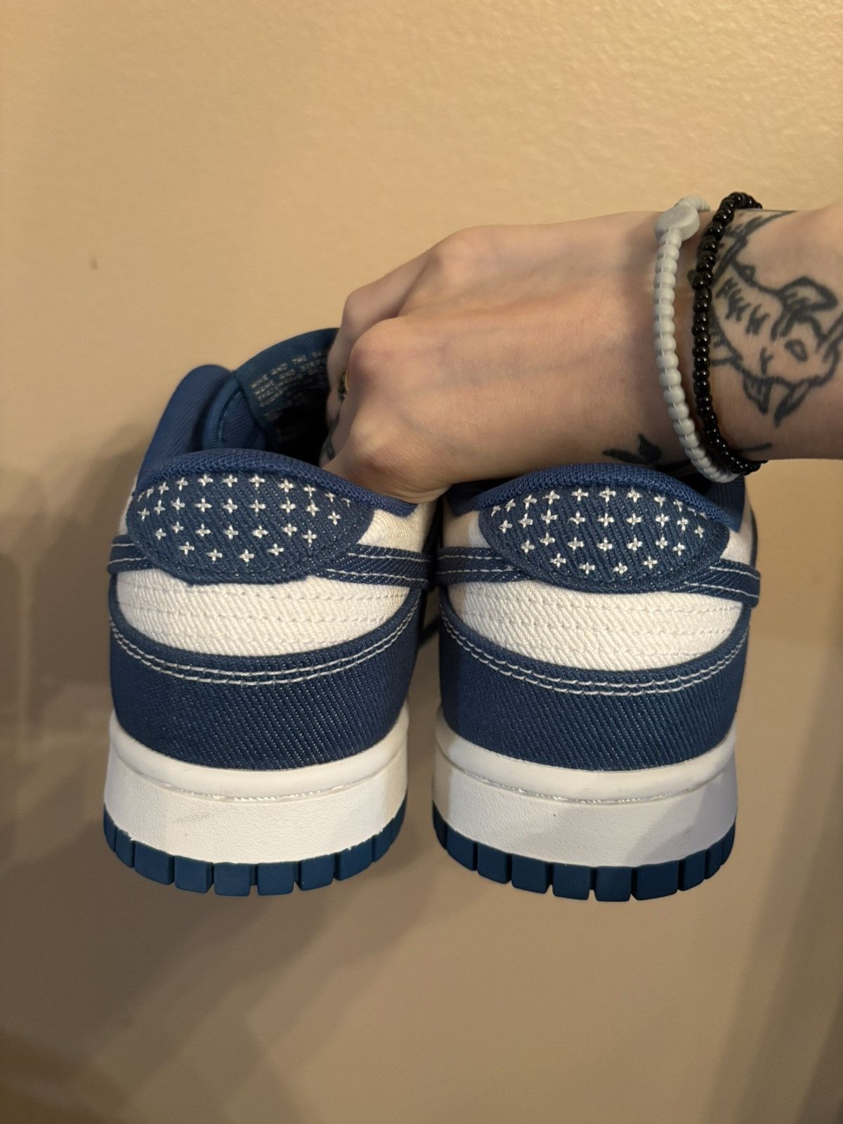 Nike Nike Dunk Low SE 'Sashiko - Industrial Blue' Size US 6.5 / EU 39-40 - 4 Thumbnail