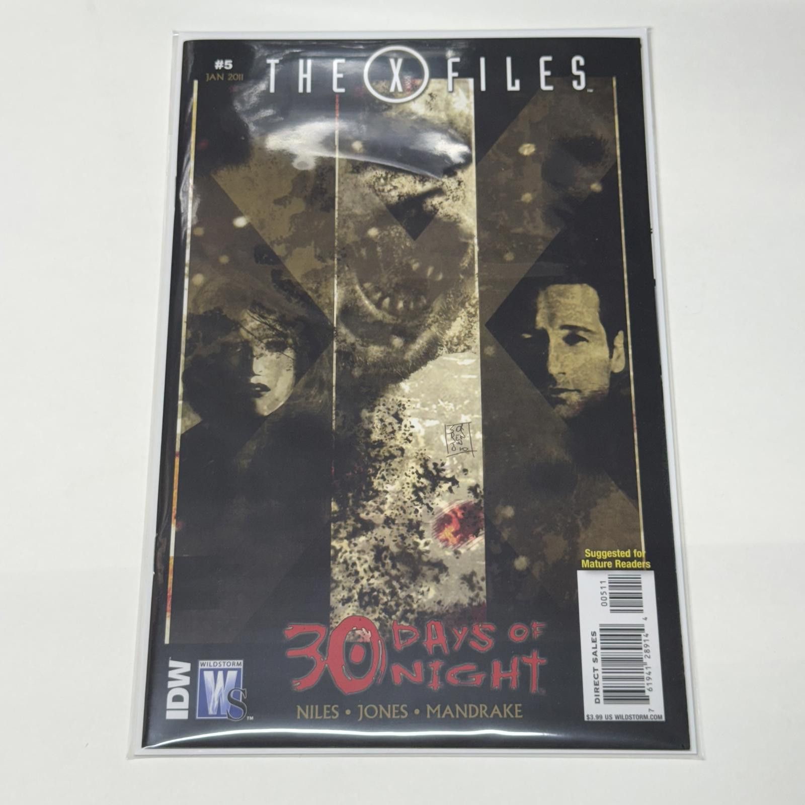 Designer IDW Wildstorm The X Files #5 JAN 2011 30 Days of Night Comic Size ONE SIZE - 7 Thumbnail