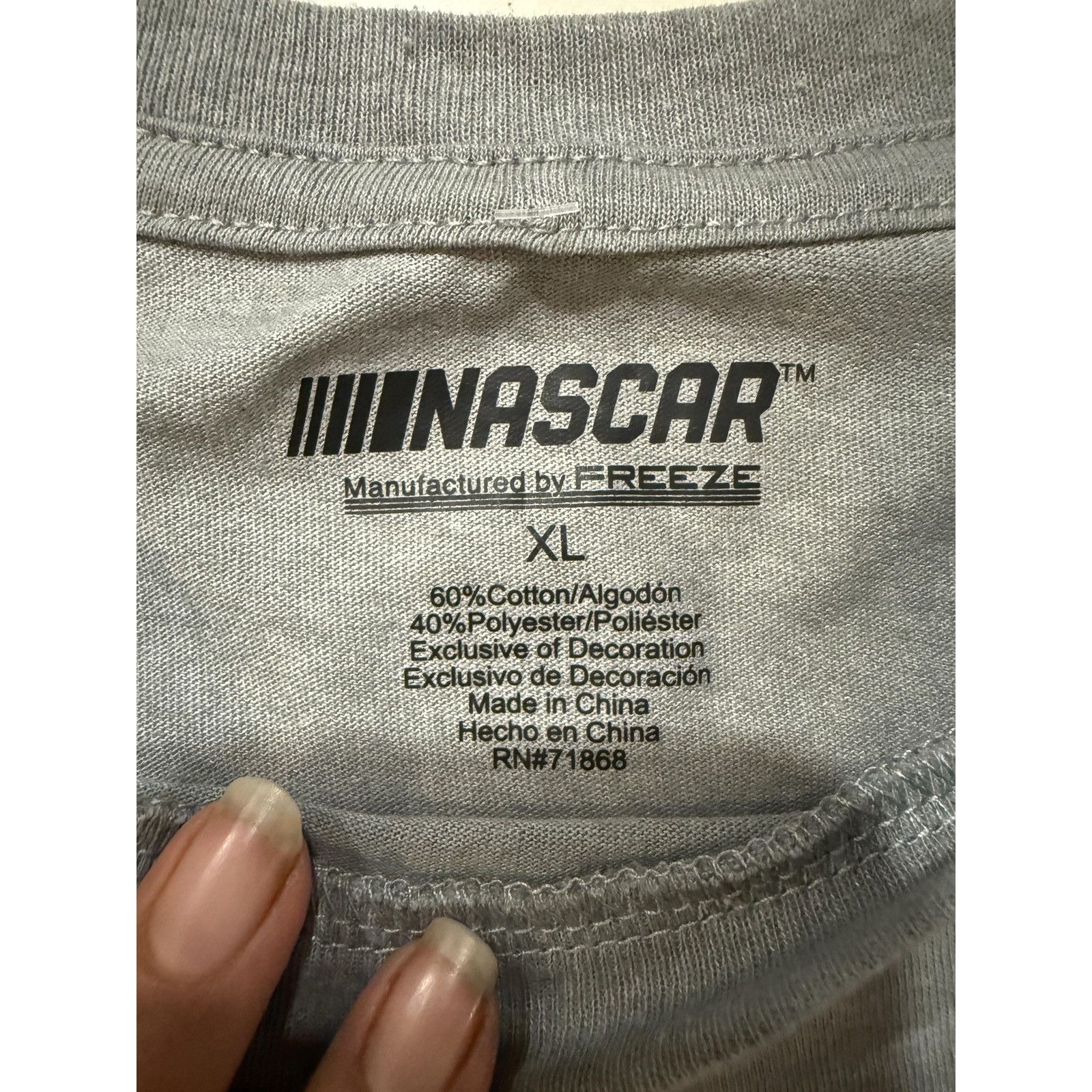 NASCAR NASCAR Daytona 500 Shirt Mens XL Gray Racing Speedway Cars Size US XL / EU 56 / 4 - 5 Thumbnail