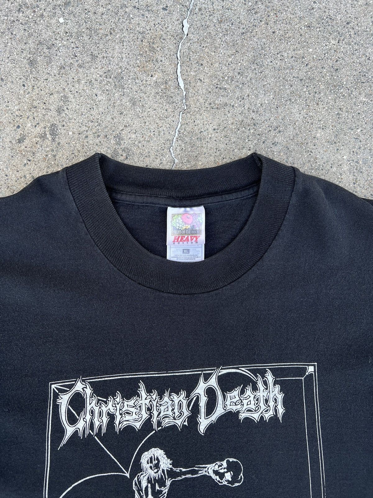 Vintage 1990s Christian Death "Only Theatre Of Pain" Band Tee Size US XL / EU 56 / 4 - 3 Thumbnail