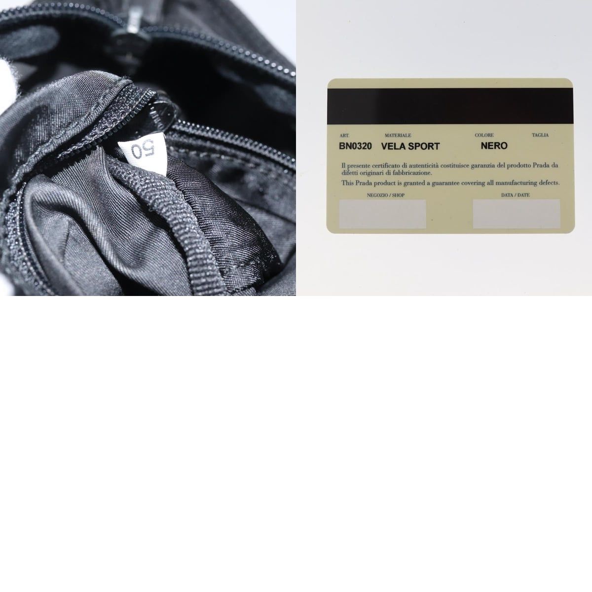 Prada PRADA Hand Bag Nylon Black Silver Size ONE SIZE - 13 Thumbnail