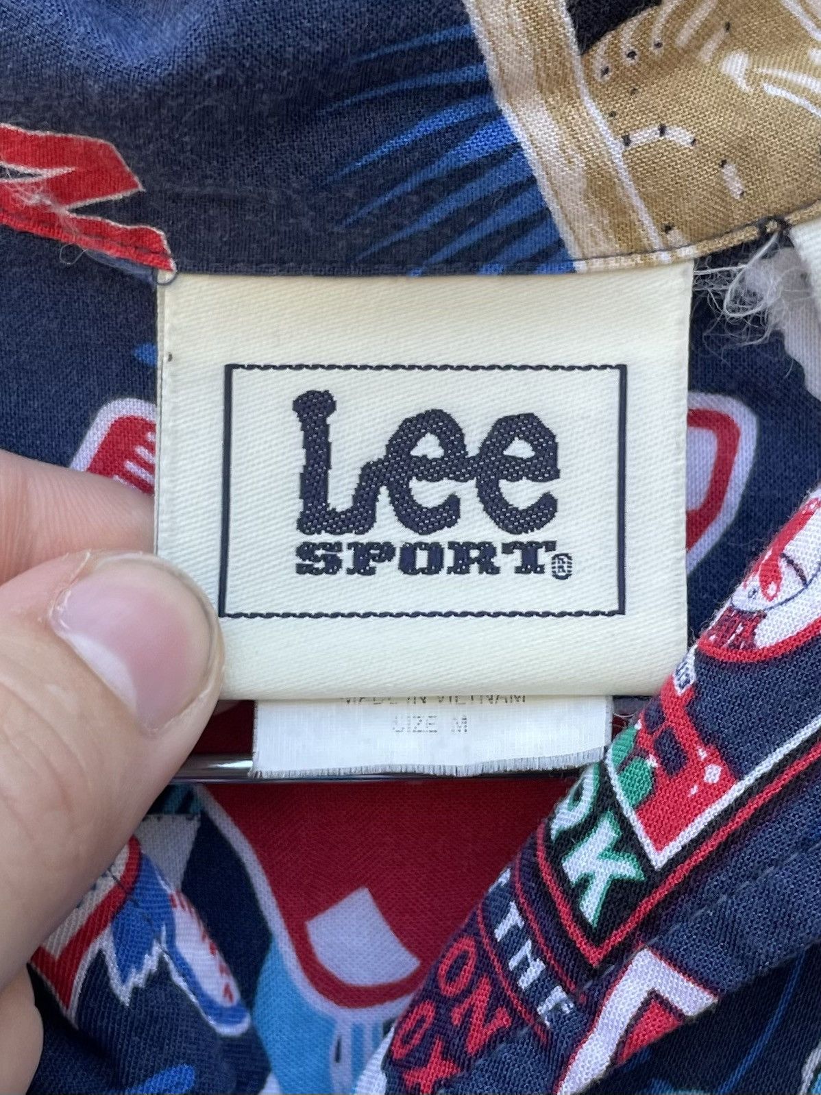 Lee Boston Red Sox Shirt Mens Medium Blue AOP Button Up Size US M / EU 48-50 / 2 - 2 Thumbnail