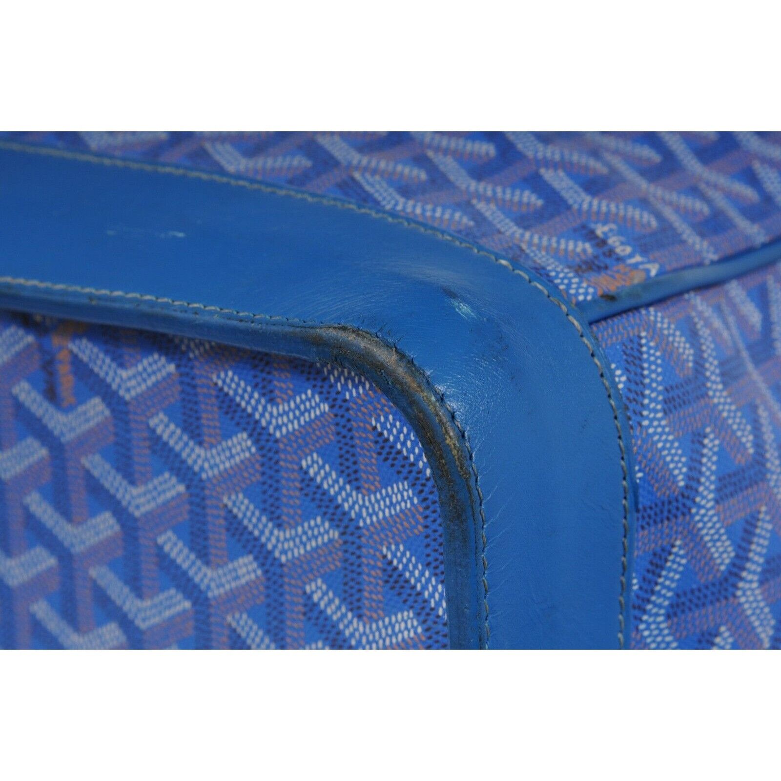 Goyard Victoria GM Blue Crossbody Travel Tote Duffle - 02486 Size ONE SIZE - 17 Thumbnail
