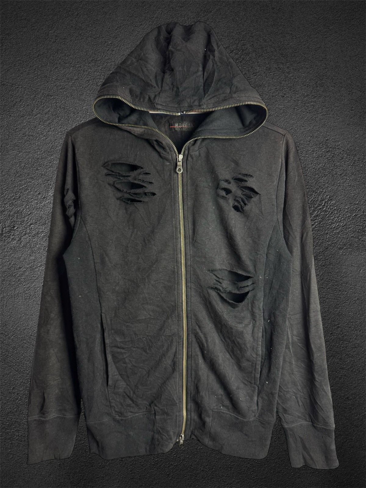 If Six Was Nine Japanese Distressed Faded Hoodie Full Zipper Morgan Homme Size US M / EU 48-50 / 2 - 2 Thumbnail