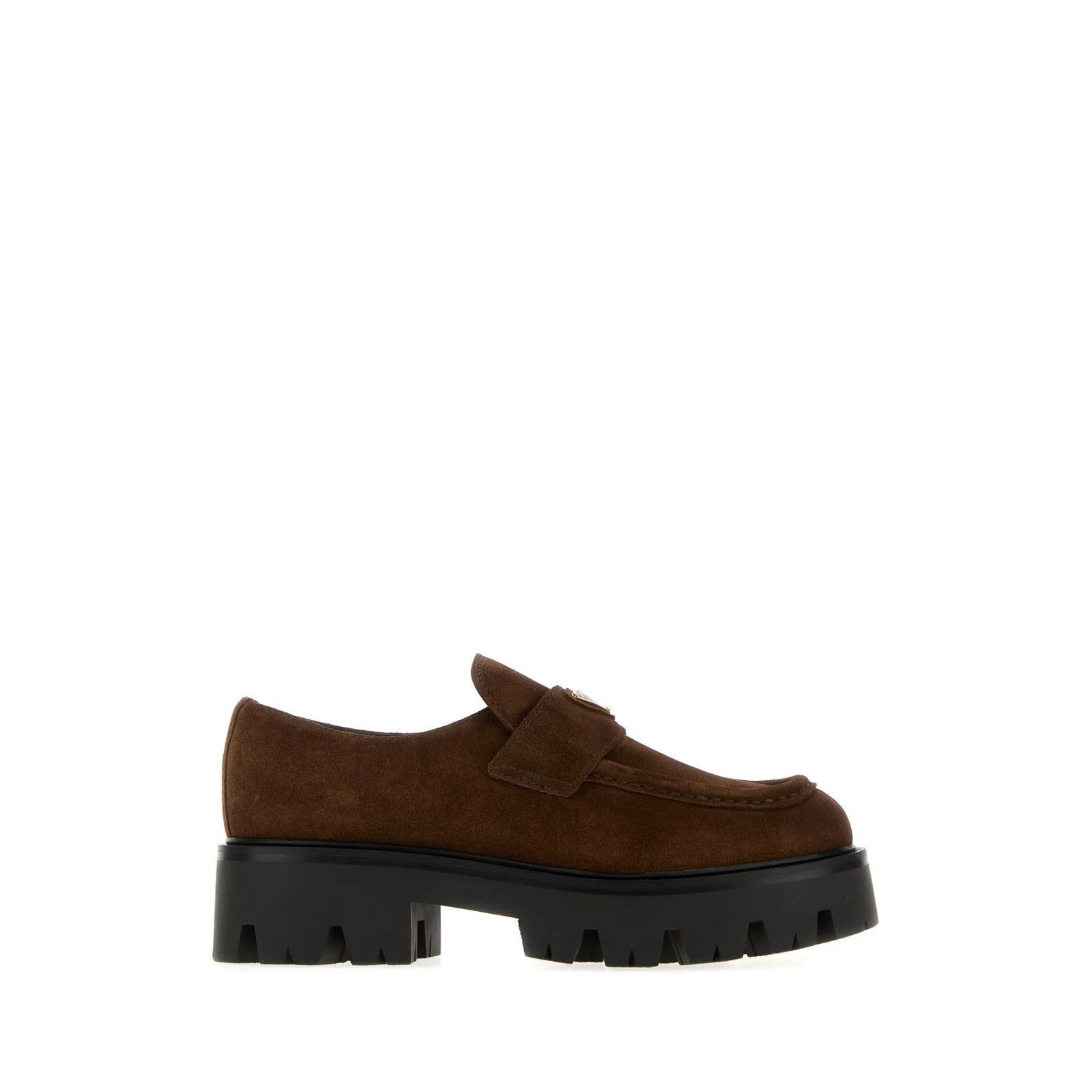 Prada PRADA Double Chocolate Brown Suede Loafers New & Authentic ( Size US 9 / IT 39 - 1 Thumbnail