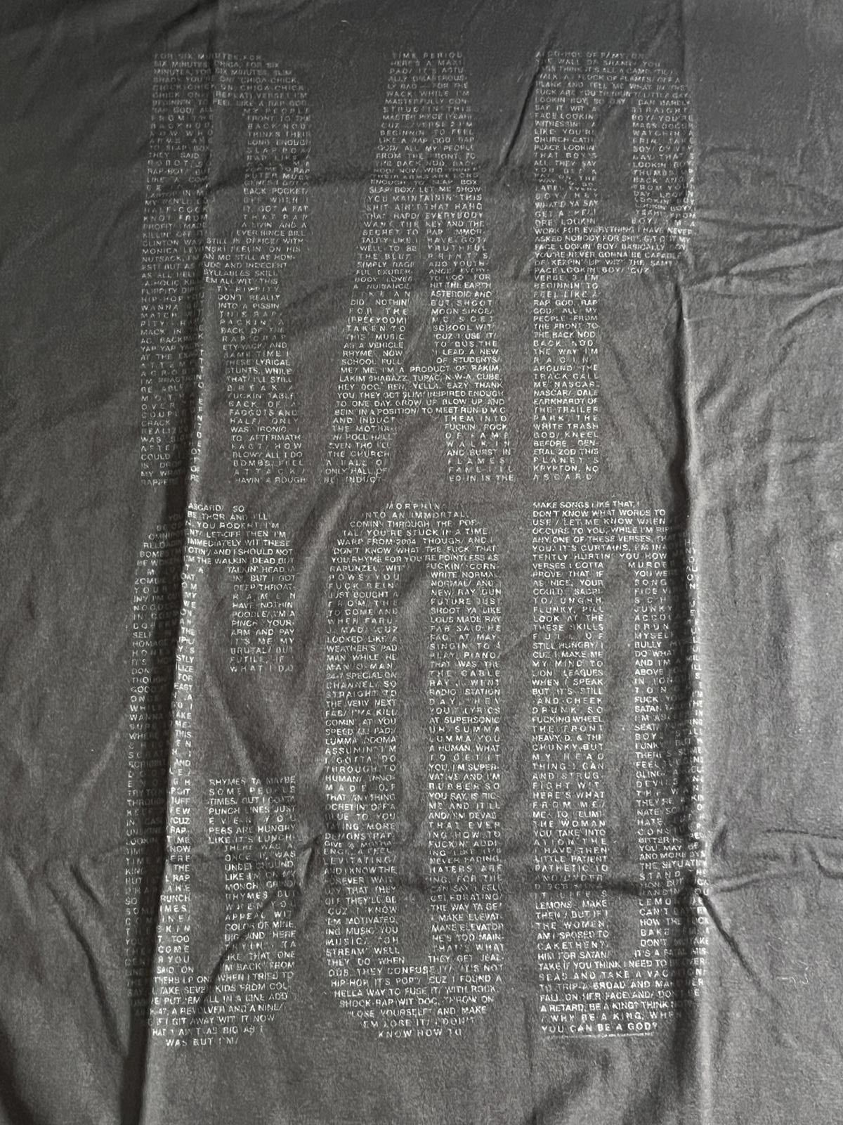 Designer Eminem Rap God Lyrics TT-shirt - Marshal Mathers LP2 - XXXL Size US XXL / EU 58 / 5 - 3 Thumbnail