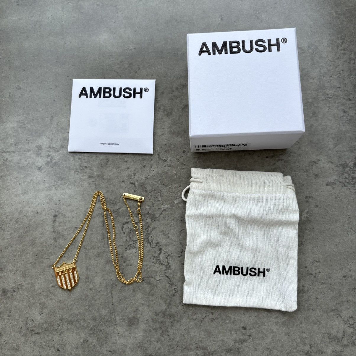 Ambush Design AMBUSH varsity shield necklace gold plated Made in Japan Size ONE SIZE - 5 Thumbnail