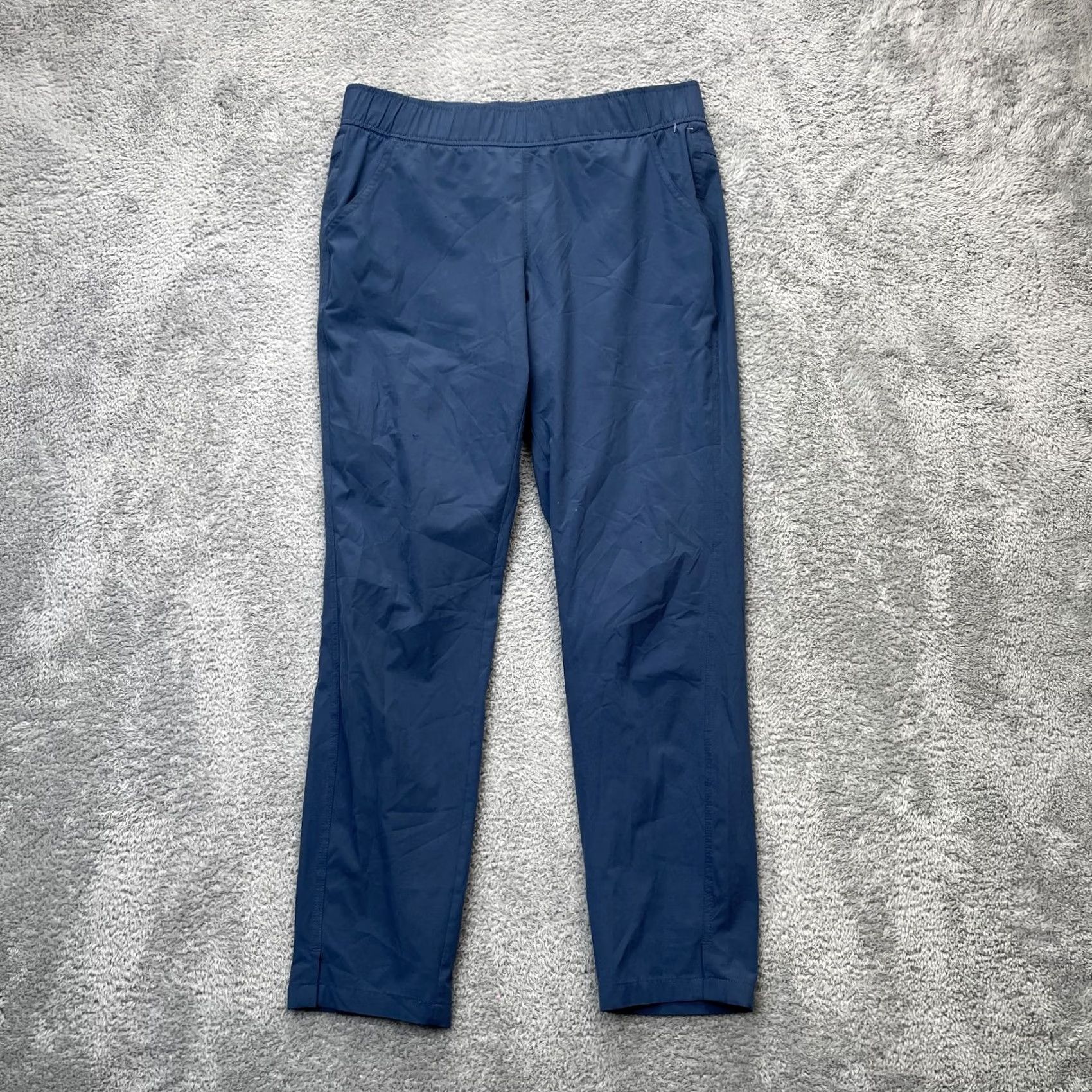 Eddie Bauer Eddie Bauer Pants Womens Small Blue Ankle Straight Leg Stretch Logo Hiking Size 30" / US 8 / IT 44 - 2 Thumbnail