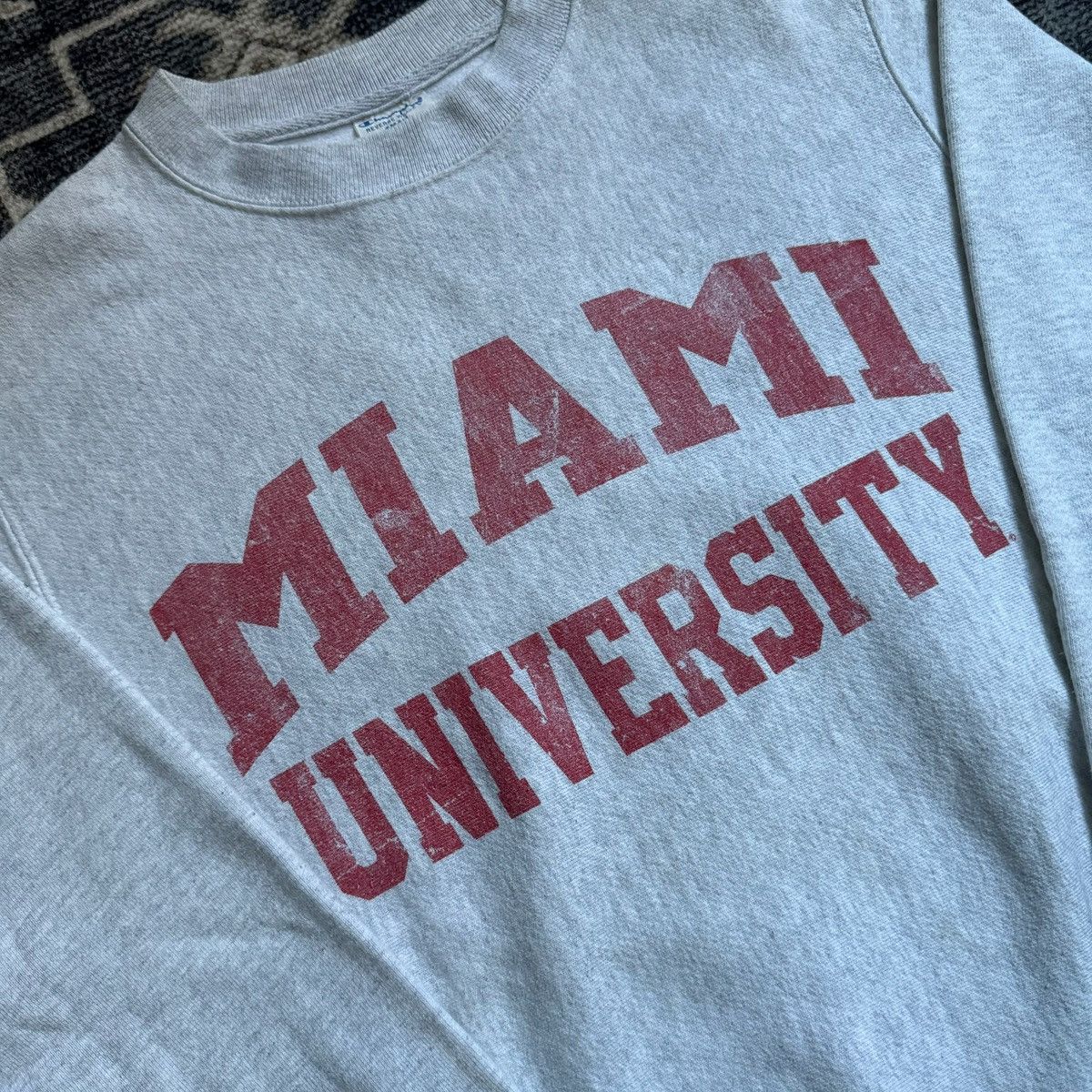 Vintage vintage Champion Reverse Weave Miami University crewneck S Size US S / EU 44-46 / 1 - 2 Thumbnail