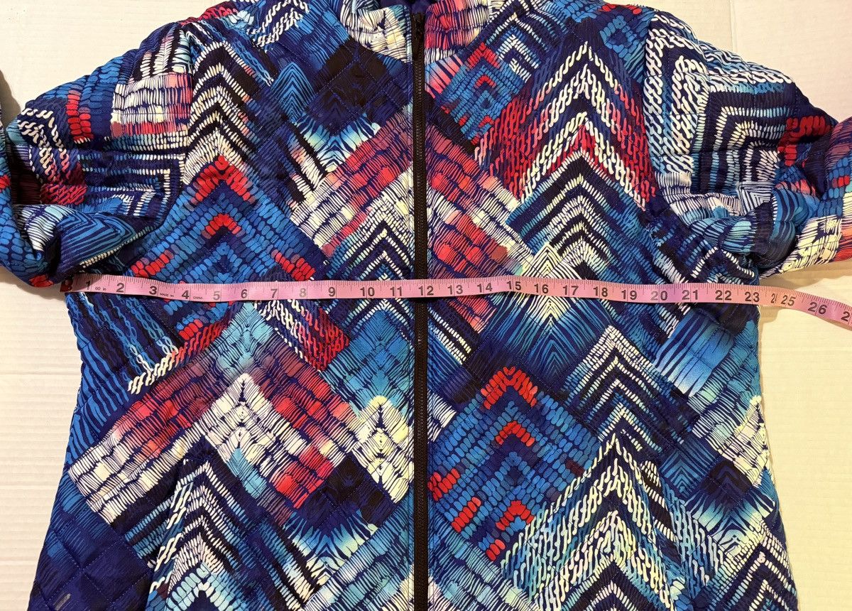 Chicos Weekends by Chico’s Quilted Zip Up Bright Geometric Jacket Size L / US 10 / IT 46 - 10 Thumbnail