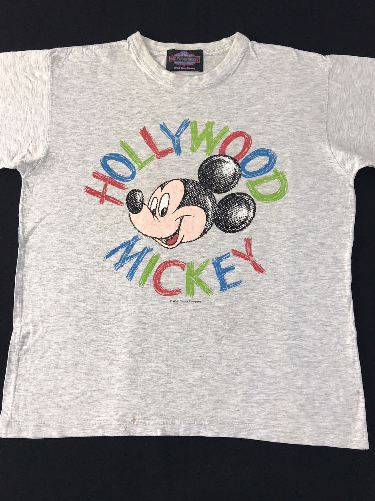 Mickey Mouse 90s Walt Disney Gem’s Hollywood Mickey Big Logo Spell Out Size US L / EU 52-54 / 3 - 2 Thumbnail