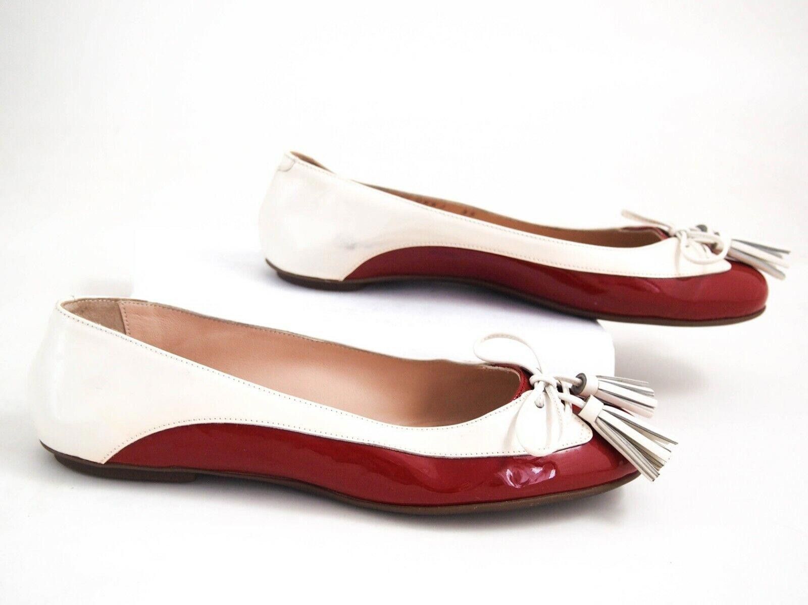 Bally Bally Grune Flats Red White Patent Leather EU 35 US 4.5 Size US 4.5 / IT 34.5 - 2 Thumbnail