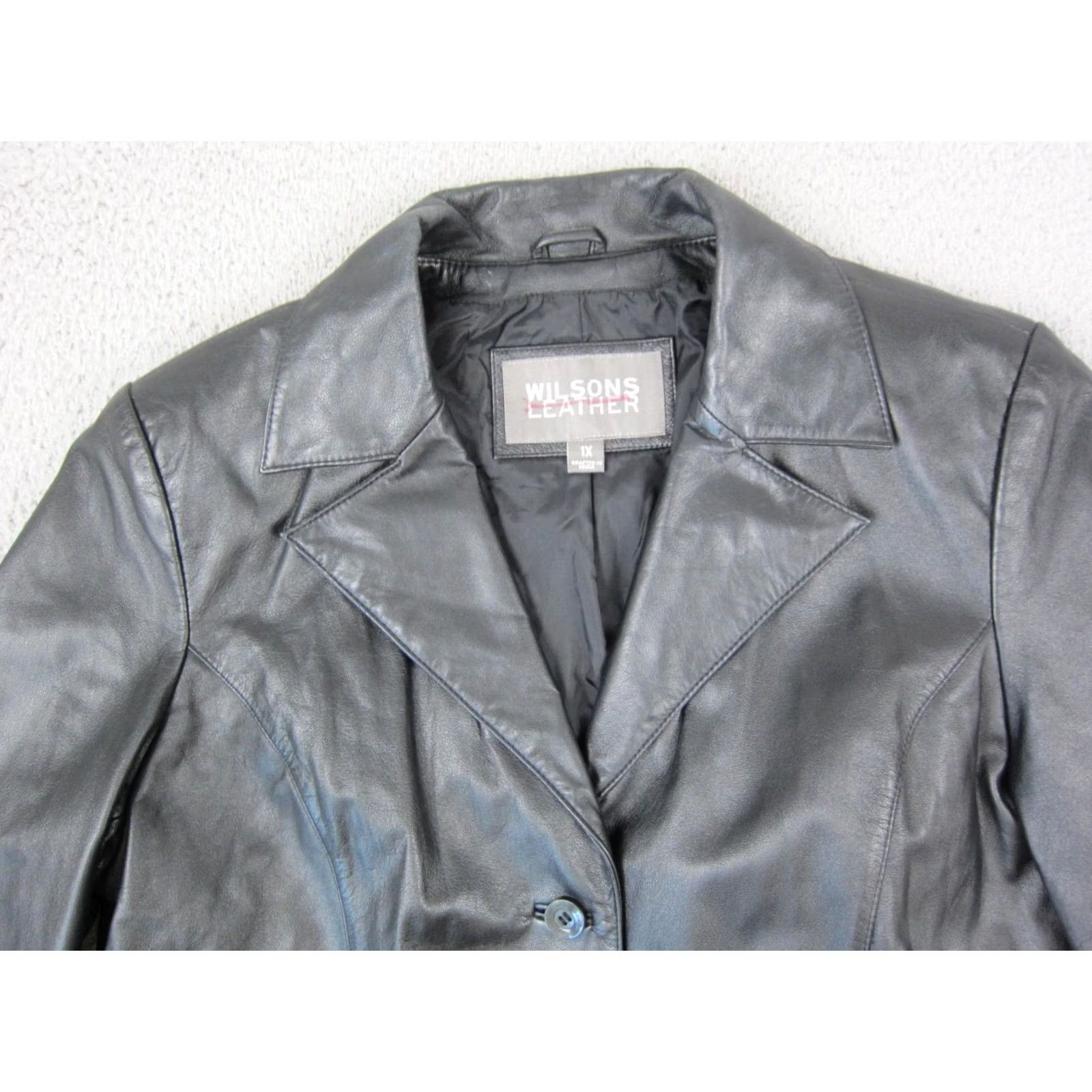 Vintage VINTAGE Wilsons Leather Jacket Womens Plus Size 1X Black Thinsulate 90s Size XL / US 12-14 / IT 48-50 - 2 Thumbnail