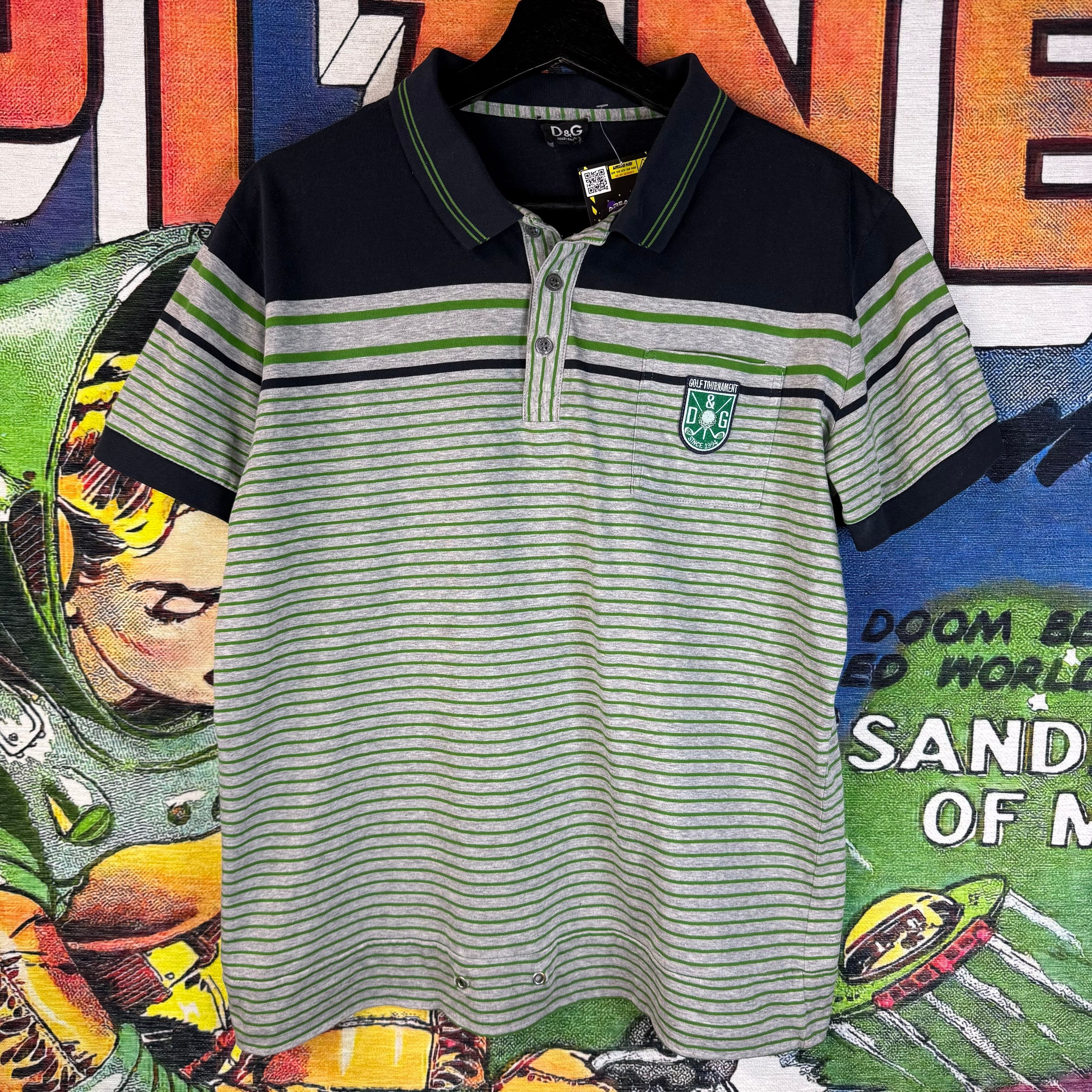 Dolce & Gabbana Dolce & Gabbana Golf Tournament Short Sleeve Polo Shirt Size US XL / EU 56 / 4 - 1 Thumbnail