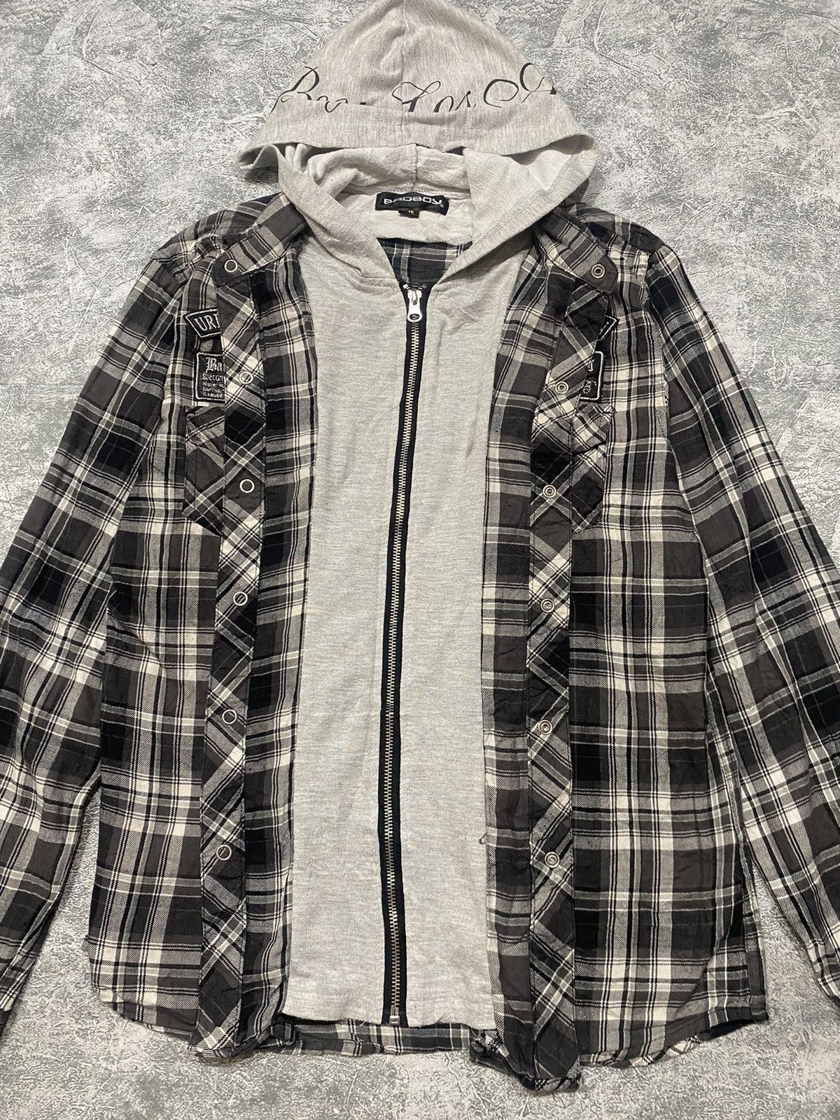 Japanese Brand 2000s Bad Boy Layered Shirt Hoodie Size US M / EU 48-50 / 2 - 3 Thumbnail