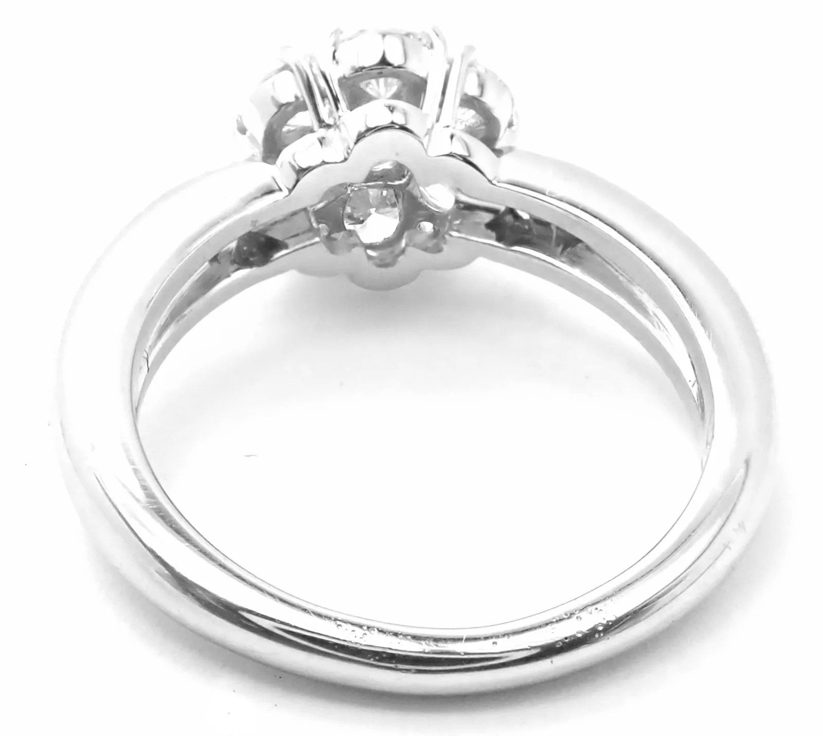 Van Cleef & Arpels Van Cleef & Arpels Platinum Diamond Fleurette Flower Ring Size ONE SIZE - 5 Thumbnail