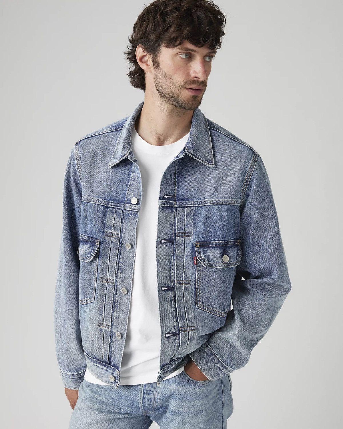 Levi's Levi's® Premium TYPE II SELVEDGE TRUCKER JACKET Size US S / EU 44-46 / 1 - 2 Thumbnail