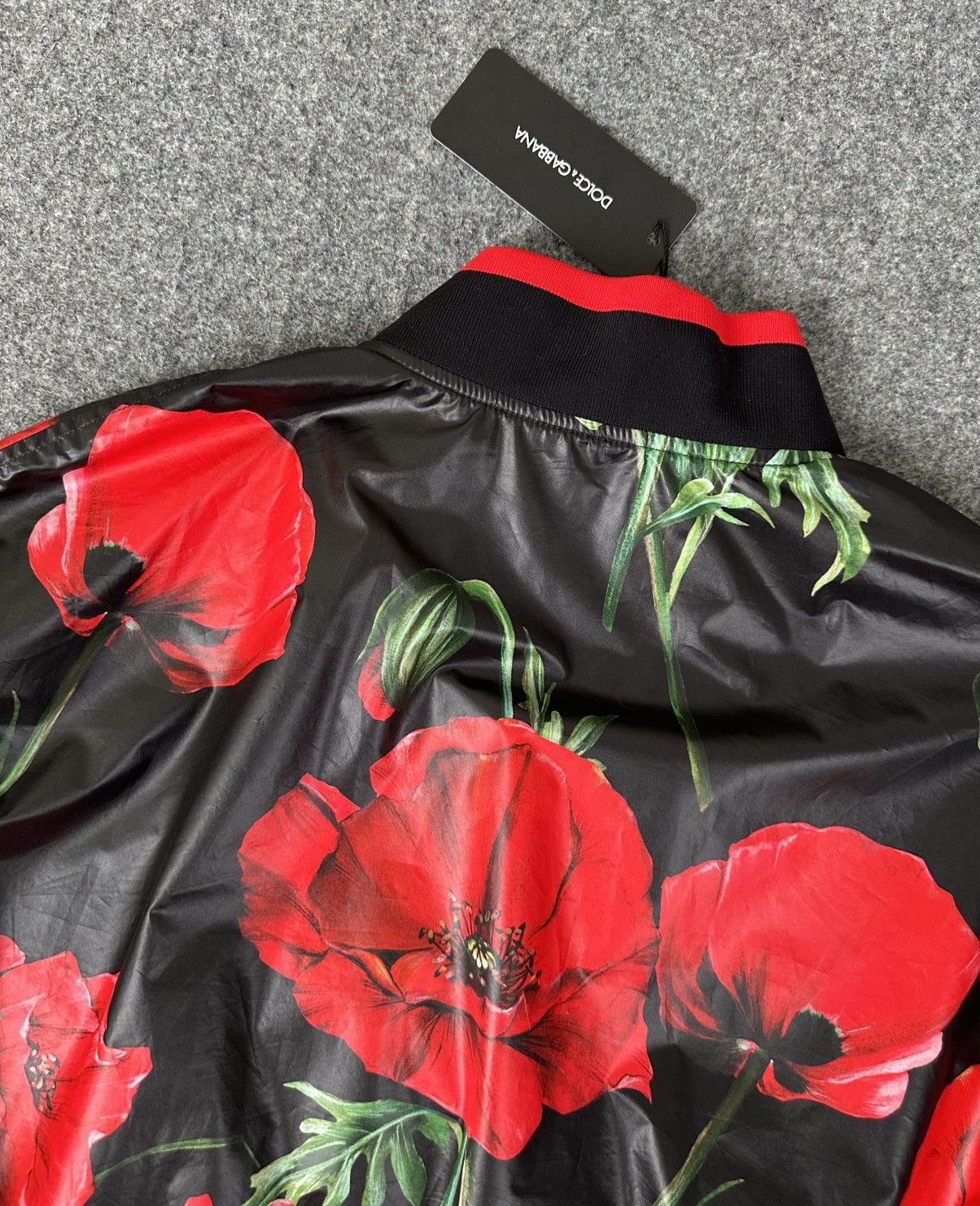 Dolce & Gabbana Dolce & Gabbana - Poppy Floral Print - Bomber Jacket Size US L / EU 52-54 / 3 - 14 Thumbnail