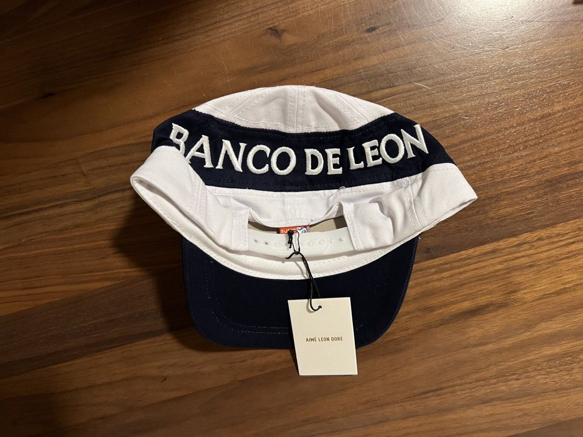 Aime Leon Dore Aime Leon Dore ALD Team Leon Logo Soccer Hat Cap White/Navy Size ONE SIZE - 3 Thumbnail
