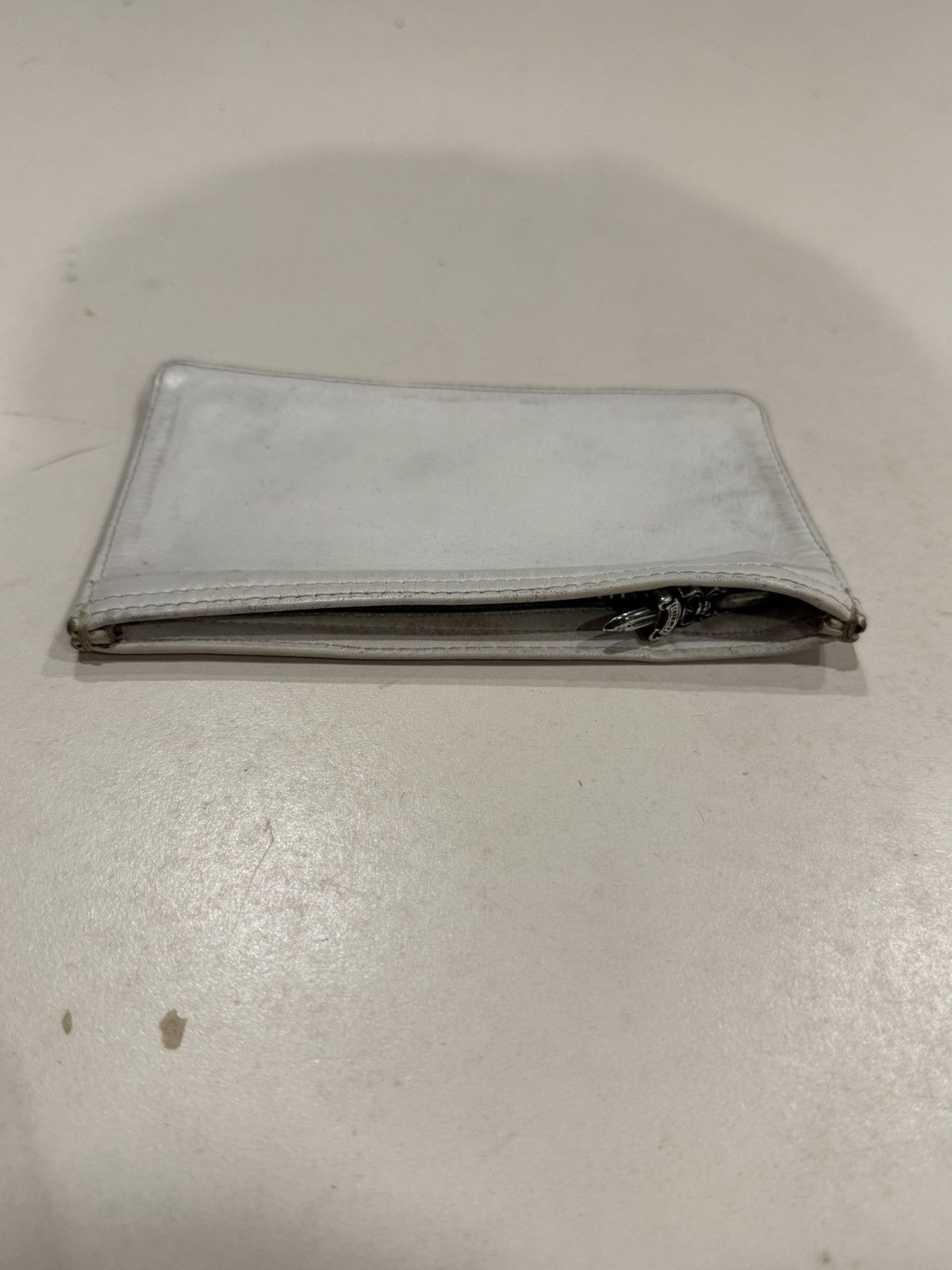 Chrome Hearts Chrome Hearts Coin Pouch Silver Dagger Zipper Leather Wallet Size ONE SIZE - 2 Thumbnail