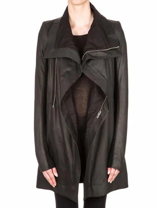 Rick Owens RICK OWENS LEATHER COAT Size US XS / EU 42 / 0 - 3 Thumbnail