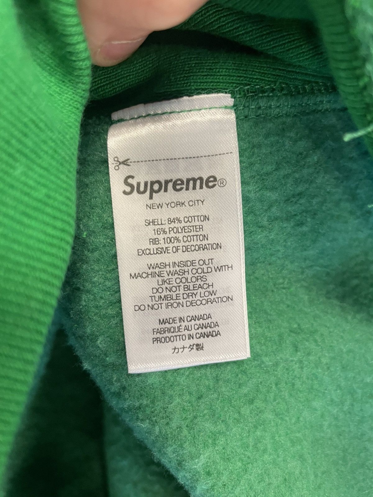 Supreme Supreme Box Logo Green Hoodie Size US S / EU 44-46 / 1 - 6 Thumbnail