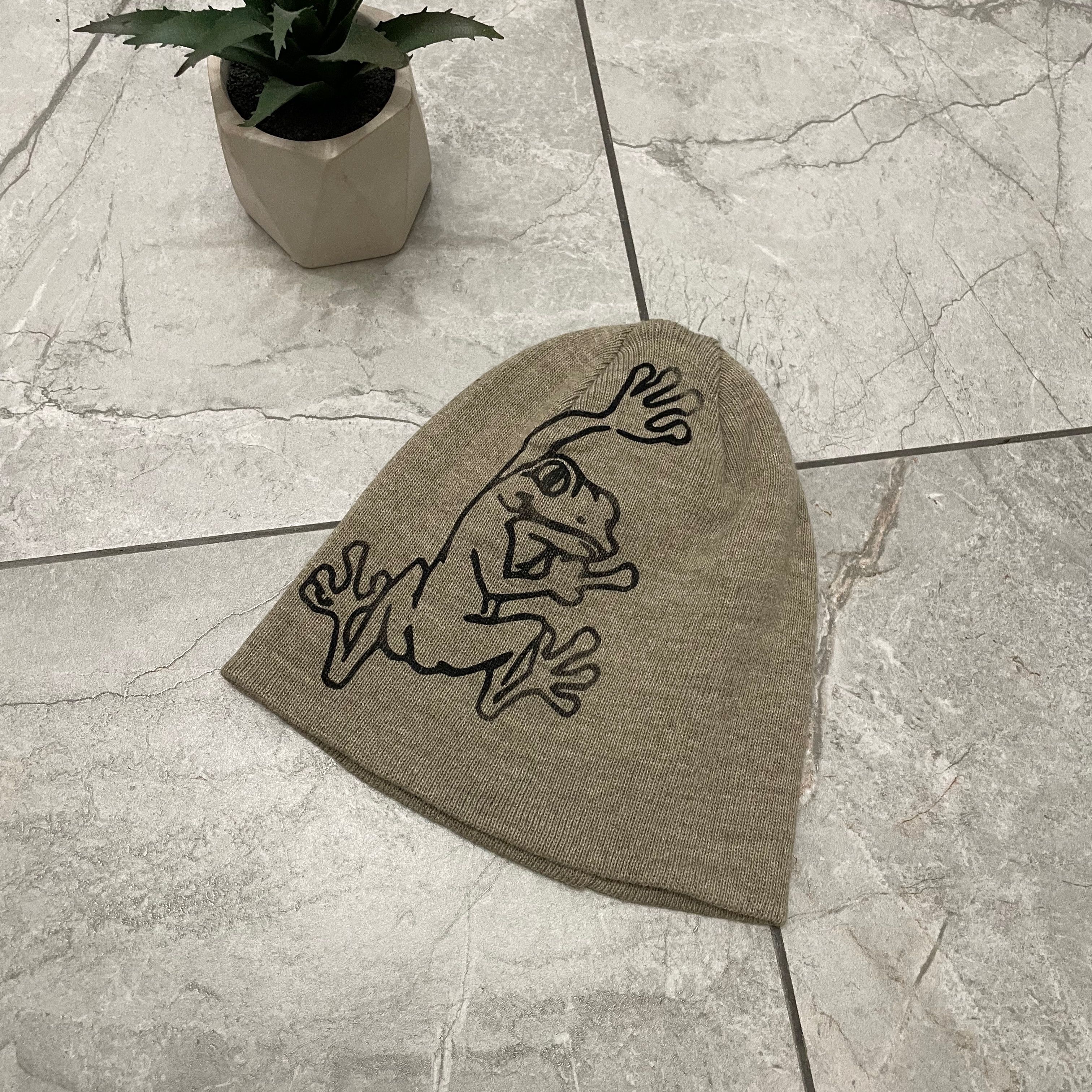 Other Very rare beanie hat y2k grunge print frog Size ONE SIZE - 3 Thumbnail