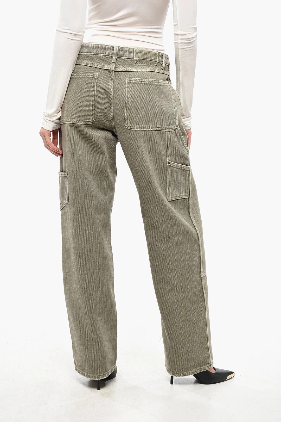 Golden Goose og1mm0426 5-Pocket Pant in Green Size 38" / US 16 / IT 52 - 2 Thumbnail