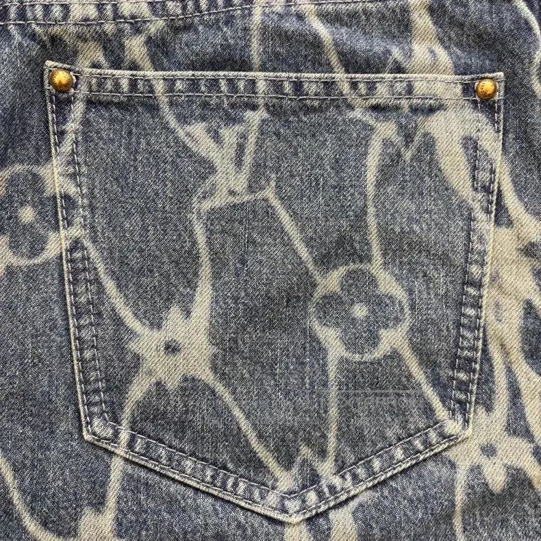Louis Vuitton Louis Vuitton Fishnet presbyopic denim shorts Size US 29 - 7 Thumbnail