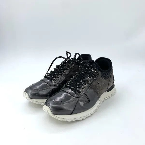 Louis Vuitton Louis Vuitton Black Leather Mixed Sports Sneakers -2508 Size US 8.5 / EU 41-42 - 1 Thumbnail