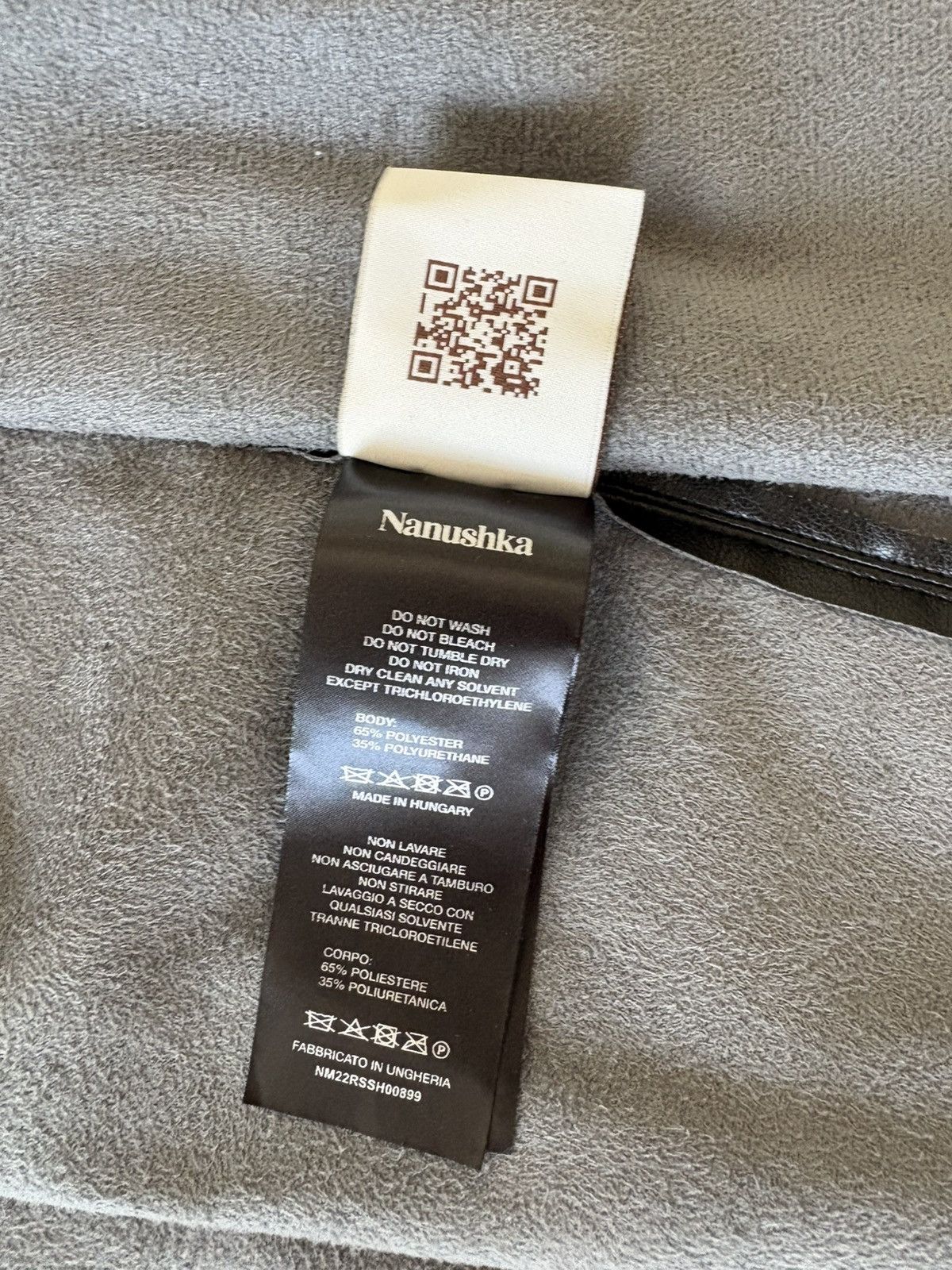 Nanushka Faux Leather Shirt Sz M Size US M / EU 48-50 / 2 - 4 Thumbnail