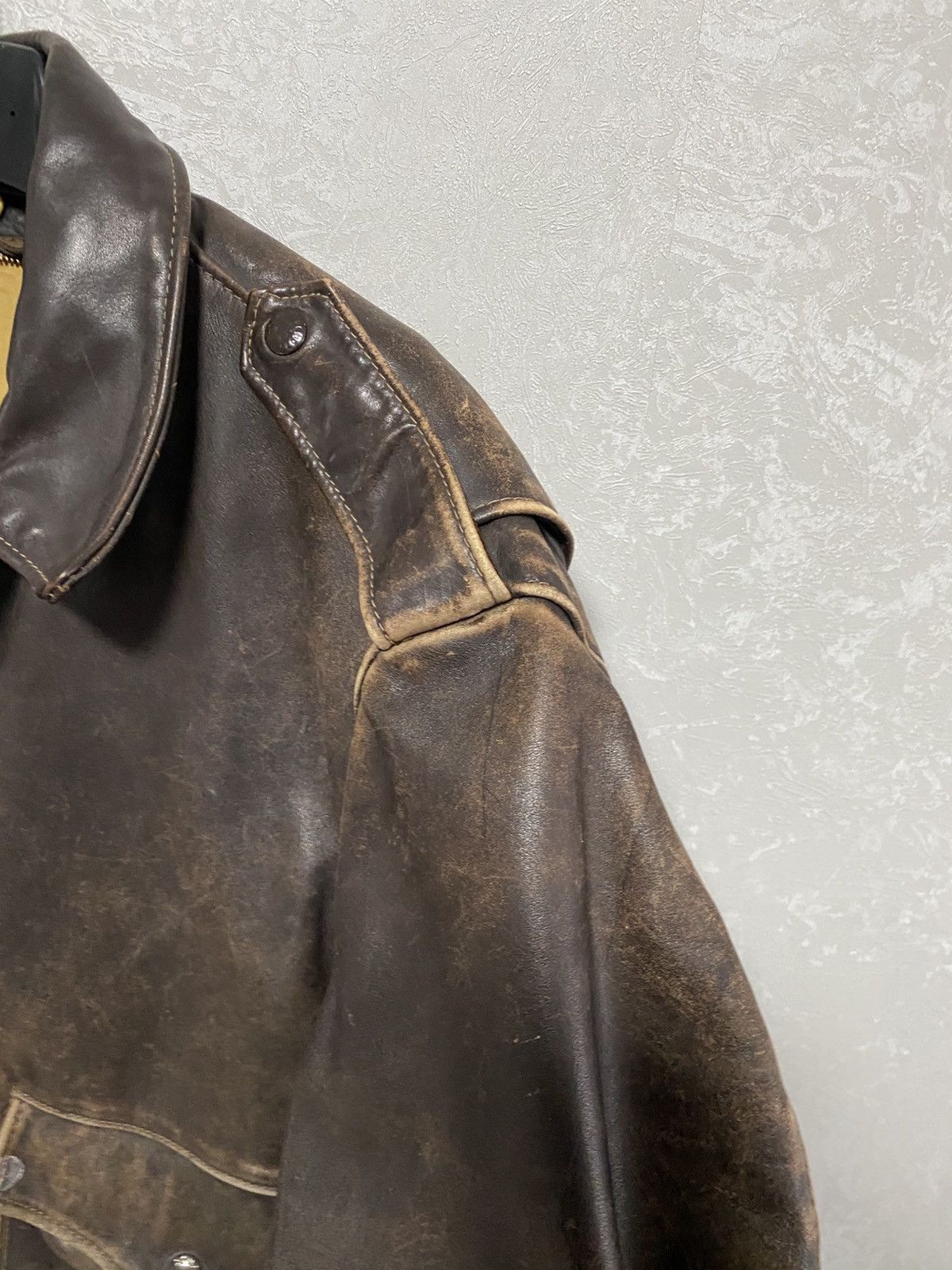 Schott GENUINE VINTAGE 70s SCHOTT IS 674 MS LEATHER FLIGHT JACKET Size US M / EU 48-50 / 2 - 8 Thumbnail
