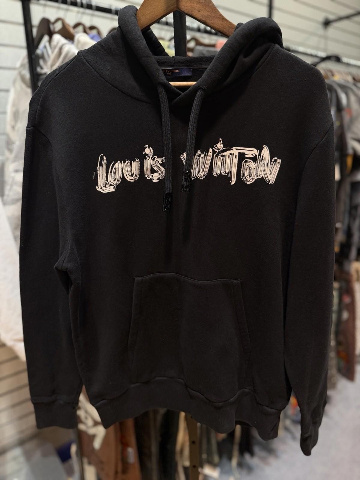 Louis Vuitton Size Medium - Louis Vuitton Graphic Hoodie Black SS22 1A9SVP Size US M / EU 48-50 / 2 - 2 Thumbnail