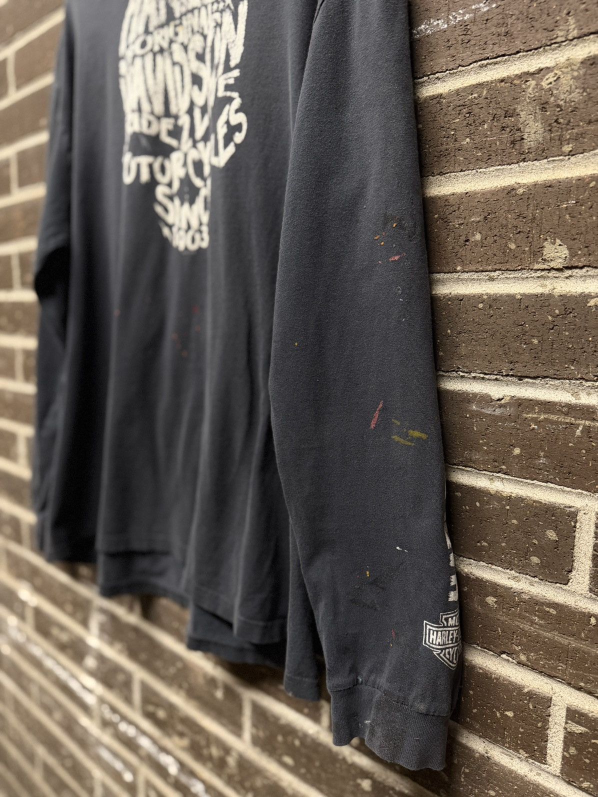 Vintage Thrashed (2014) Harley Tee Size US L / EU 52-54 / 3 - 3 Thumbnail